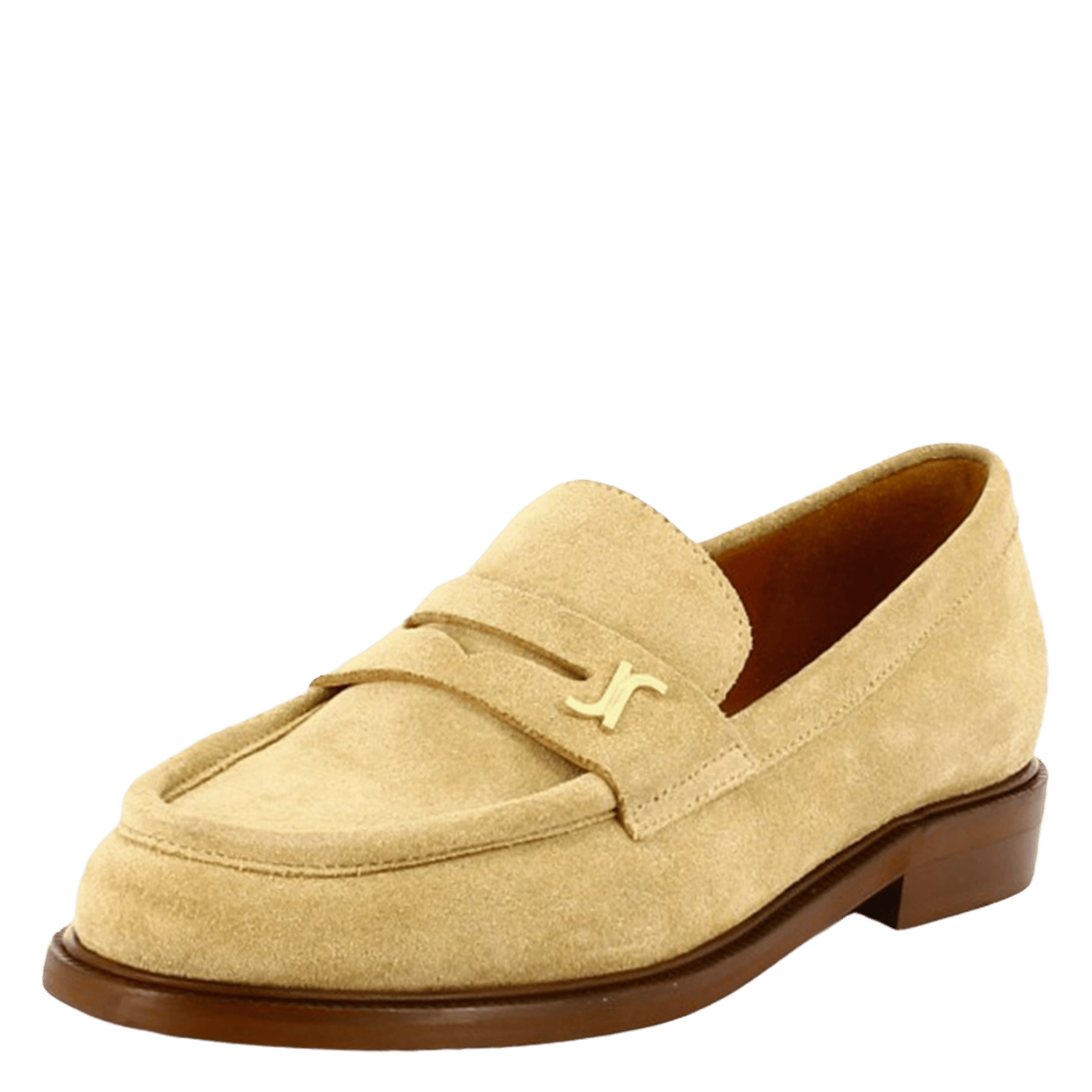 Mocassins en cuir velours JONAK Beige