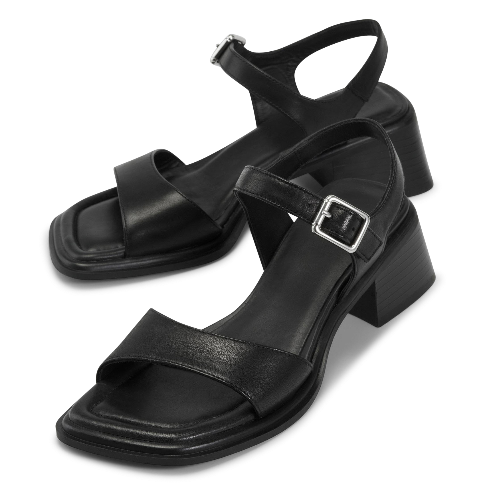 Alice - Ledersandalen mit Absatz VAGABOND Schwarz