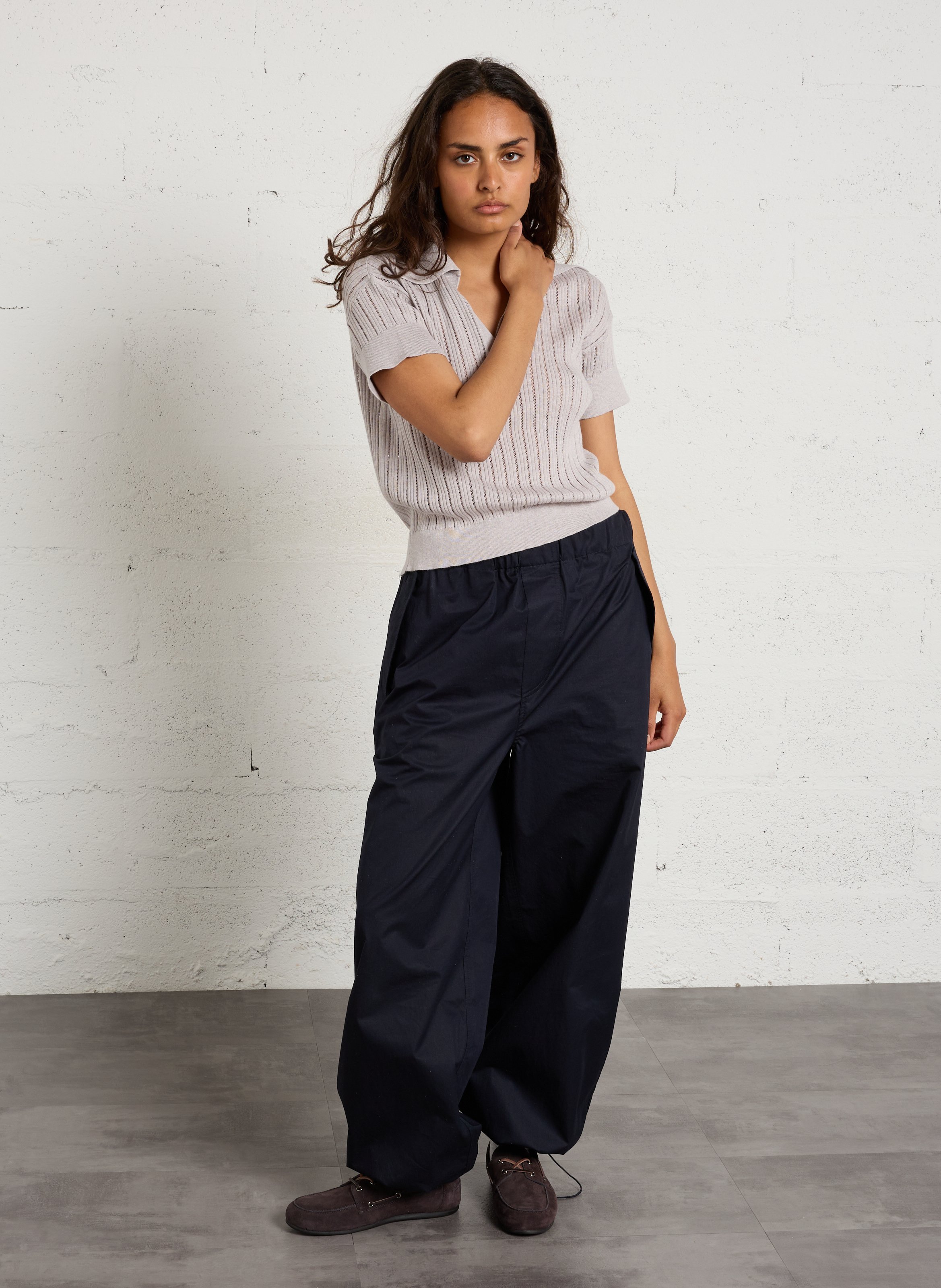 Chaussures bateau en suède ODARE Gris