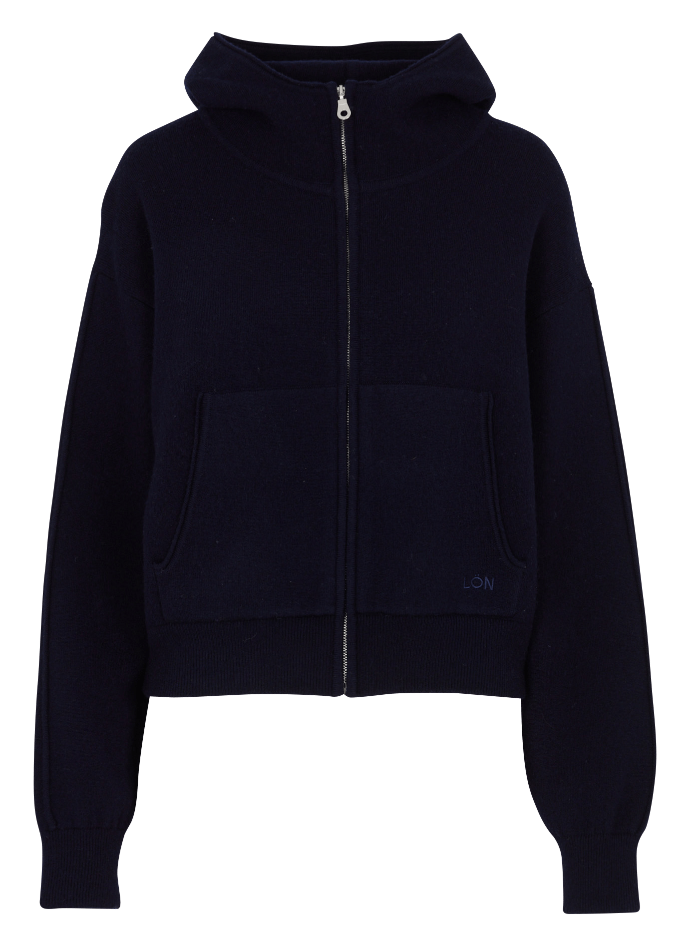Oversize Kapuzenpullover aus Wolle und Kaschmir MARGAUX LONNBERG Blau