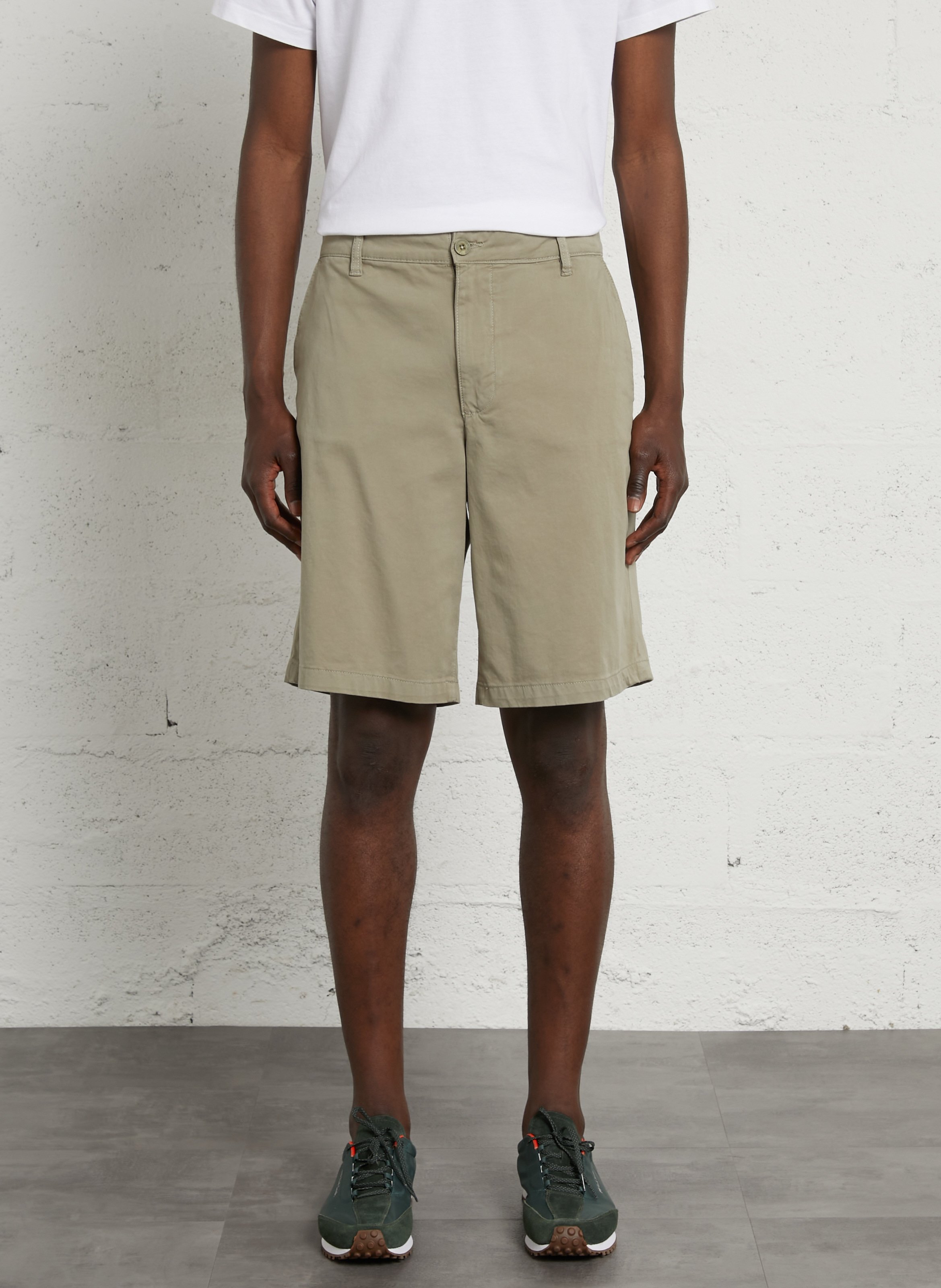 Short en coton mélangé CASUAL FRIDAY Vert