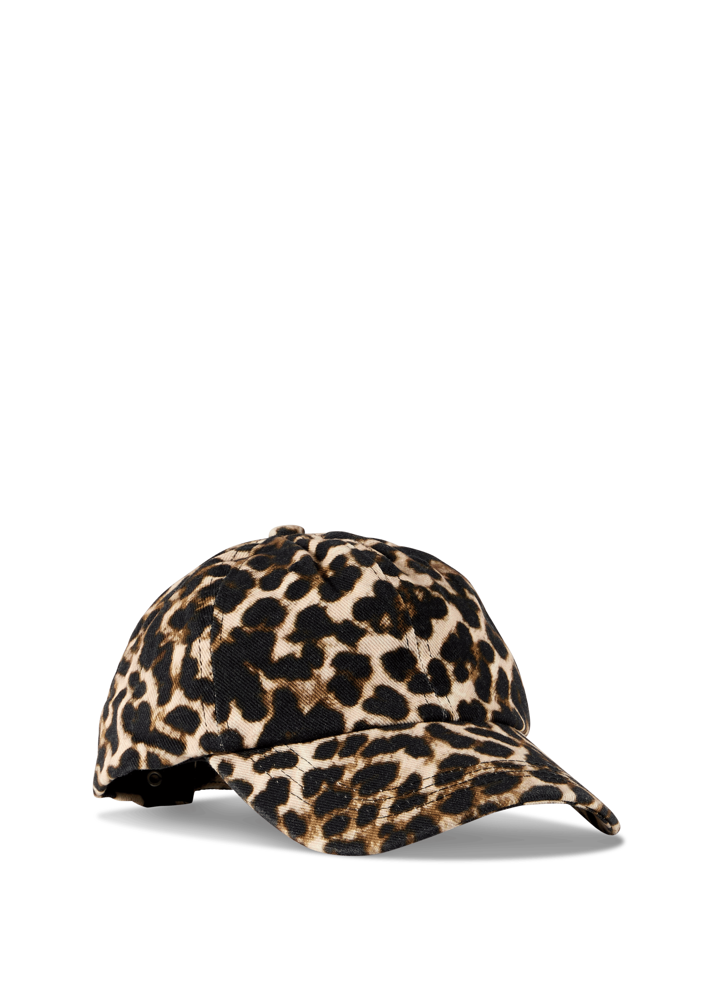 Leopard print cotton cap AU PRINTEMPS PARIS Brown