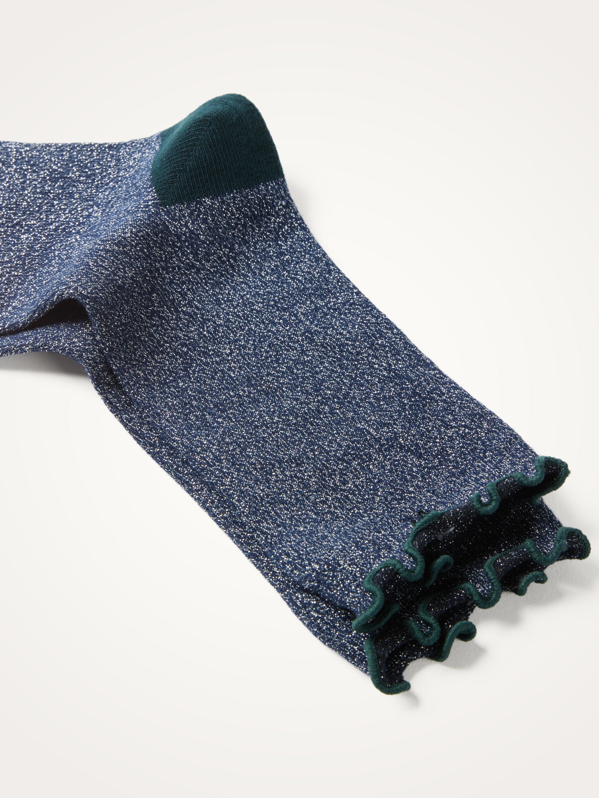 Glittery knee-high socks VANESSA WU Blue