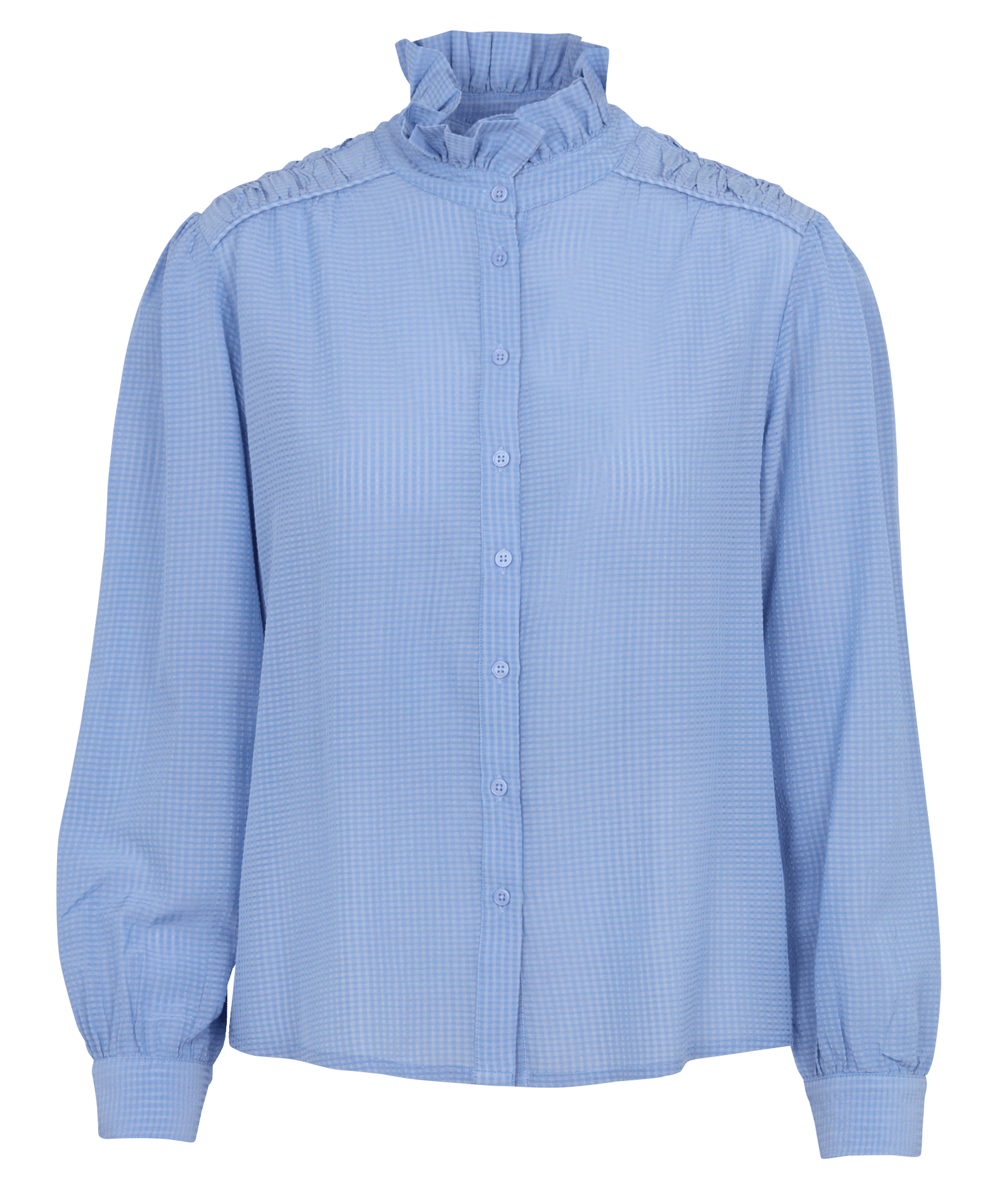Wijde blouse met Victoriaanse kraag MAISON 123 Paars
