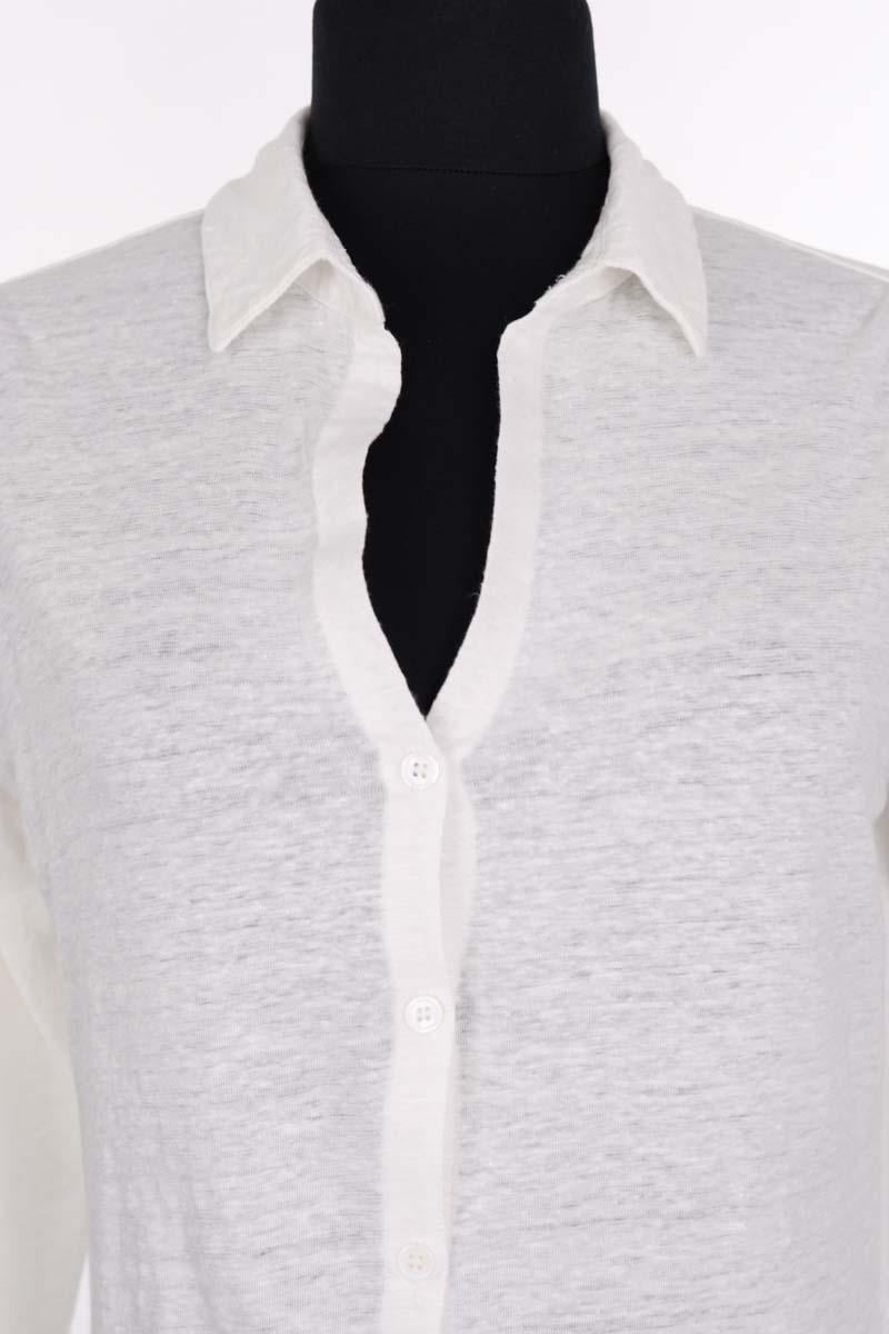 Cardigan MAJESTIC FILATURES - SECONDE MAIN White
