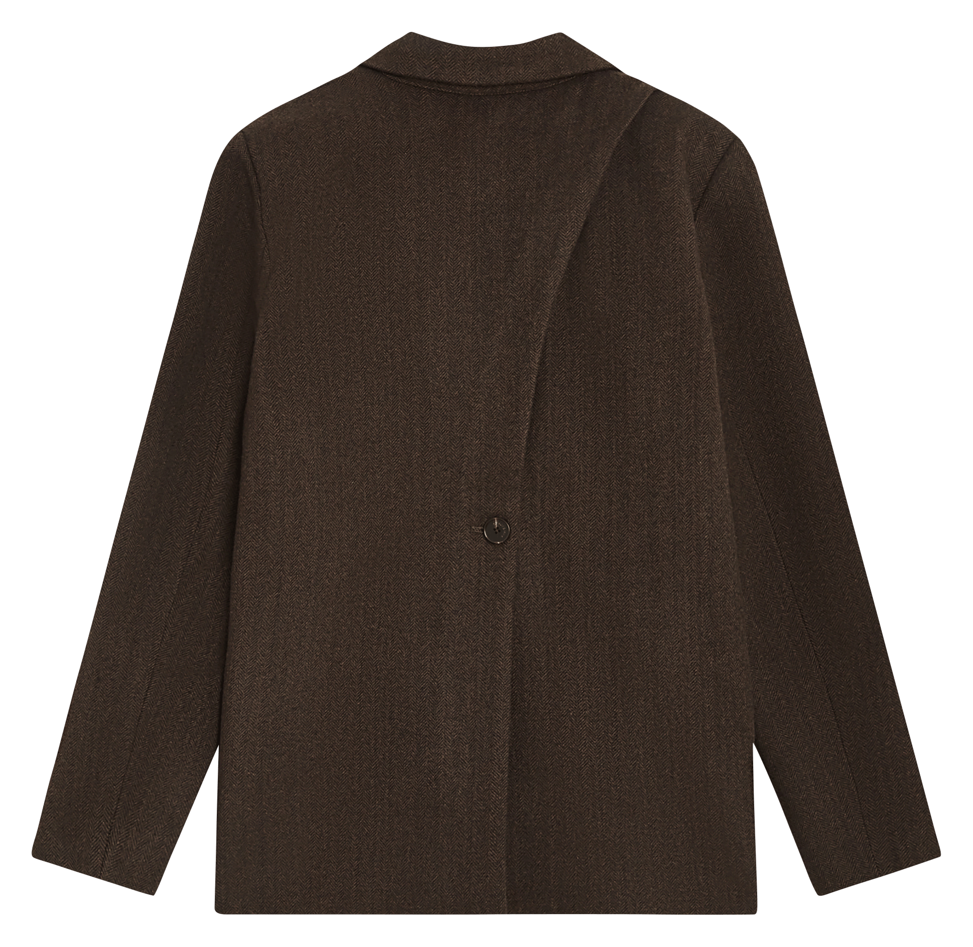 Plain structured tailored jacket GRACE ET MILA Brown