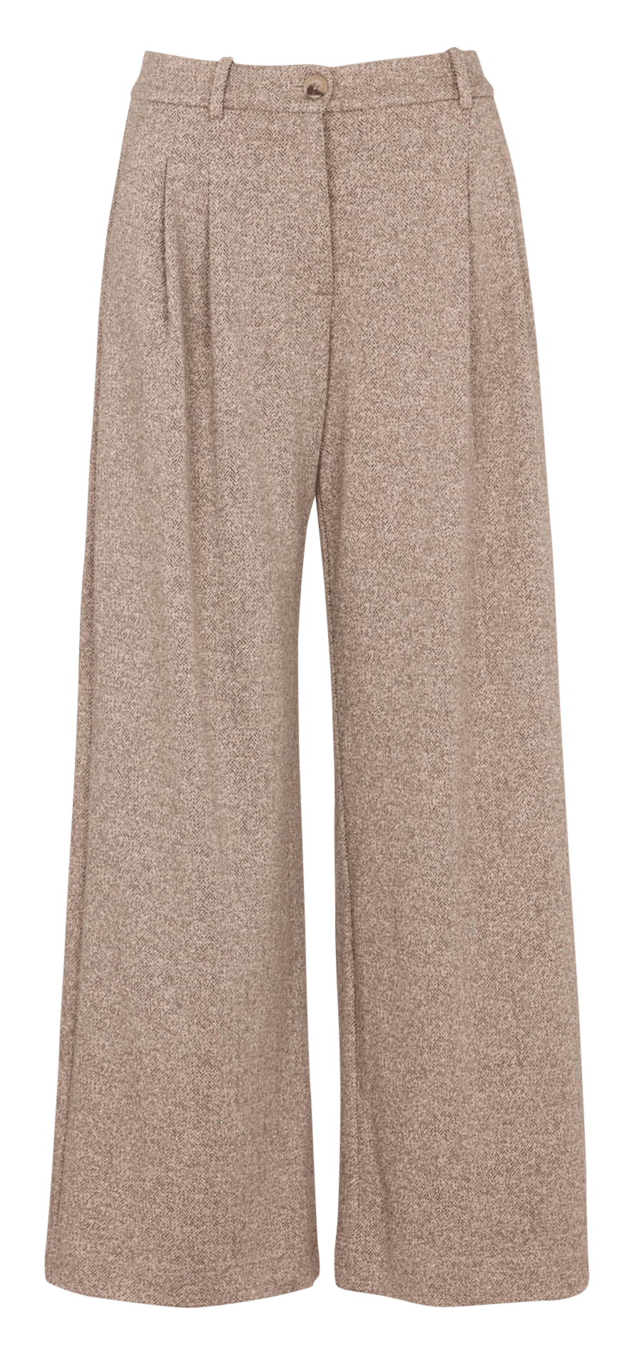 Pantalon large imprimé chevron HUMILITY Beige