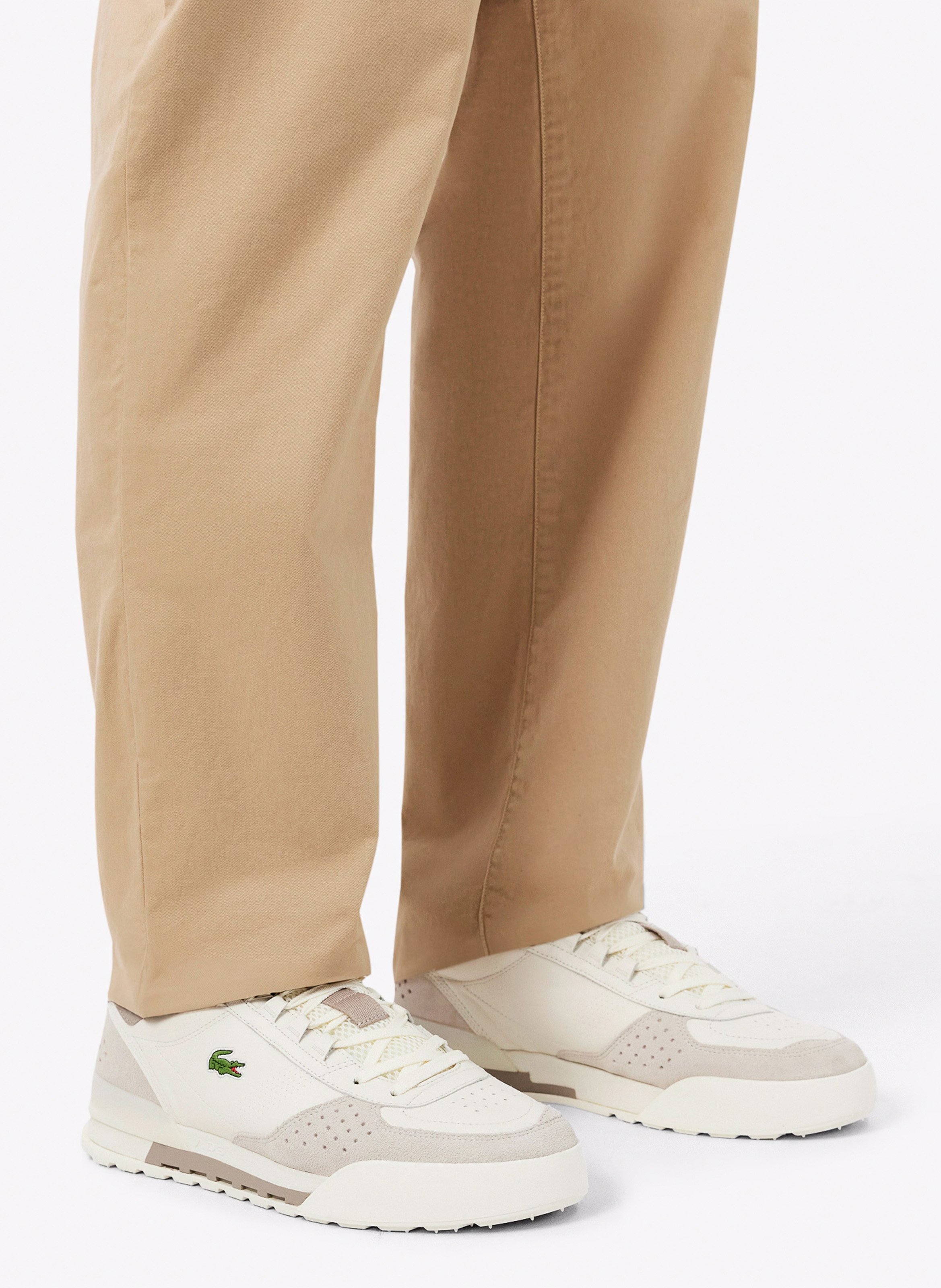 Baskets basses en cuir LACOSTE Blanc