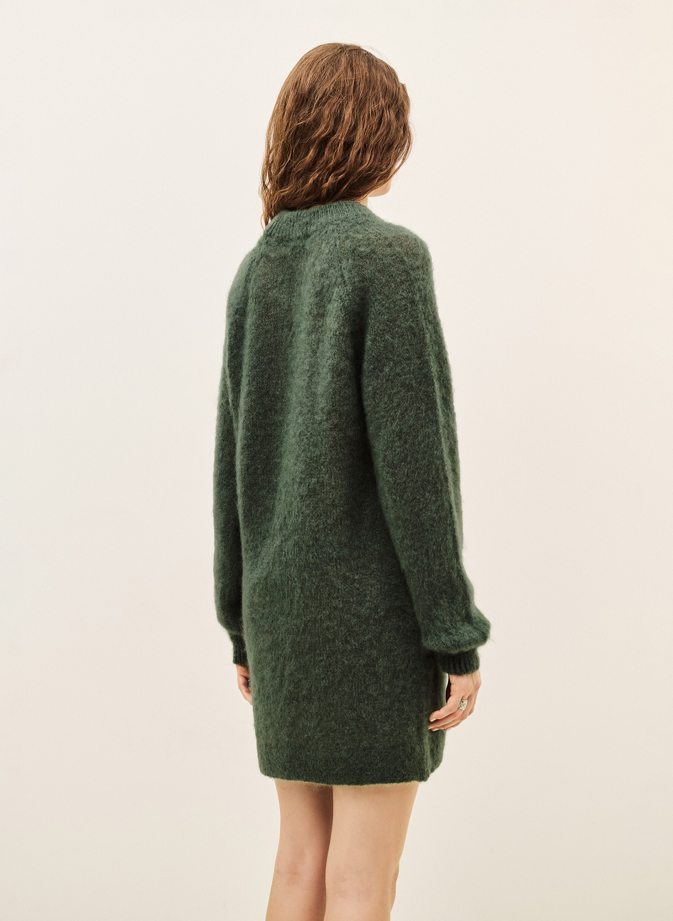 Short wool-blend sweater dress BA&SH Khaki