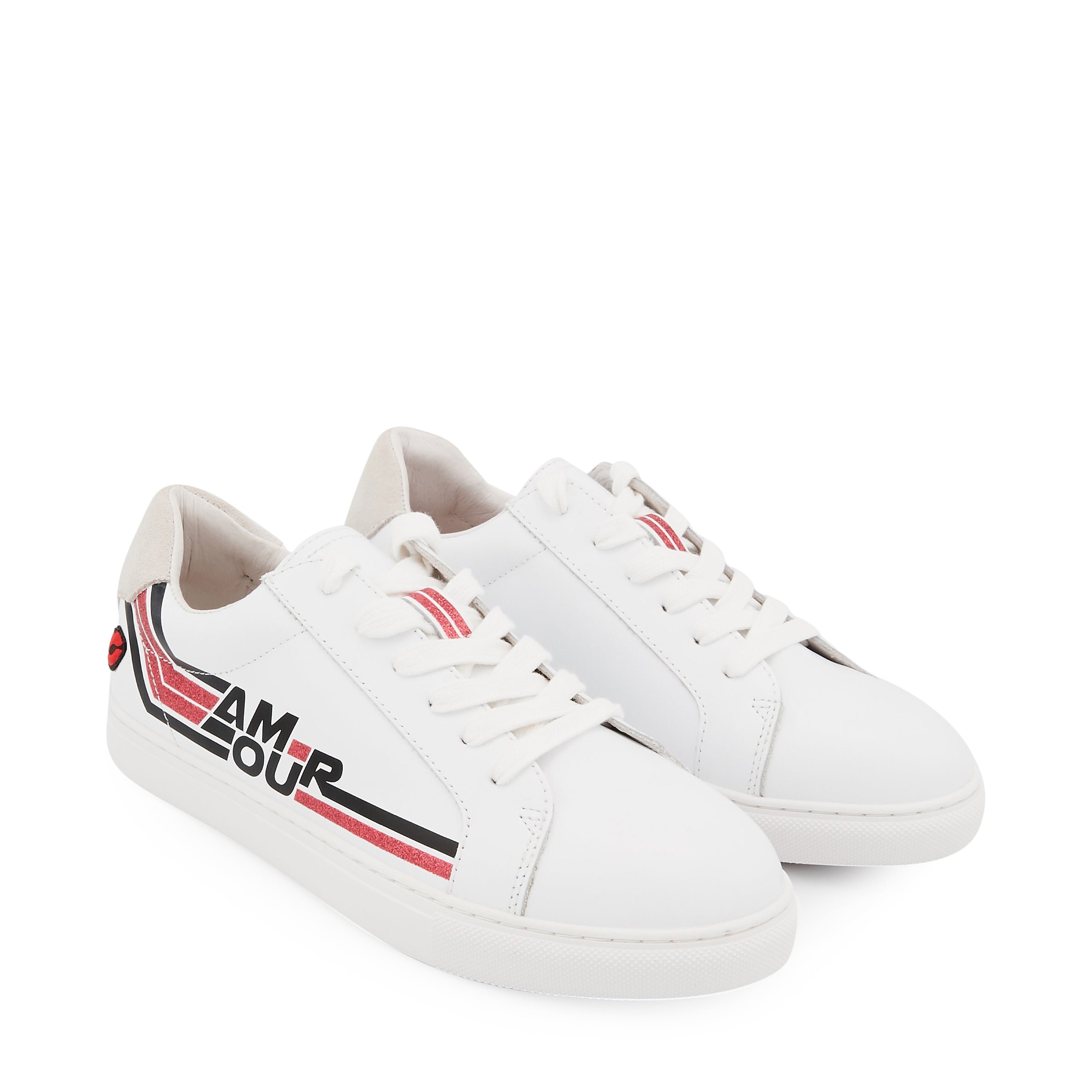 Leather sneakers BONS BAISERS PARIS White