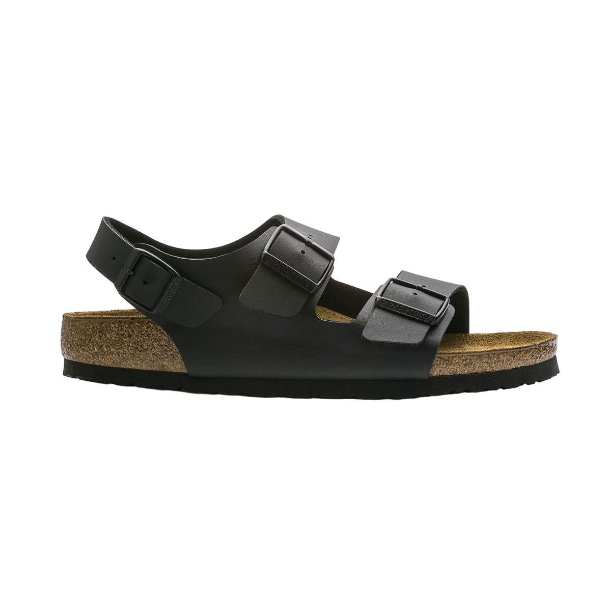 Faux leather sandals BIRKENSTOCK Black