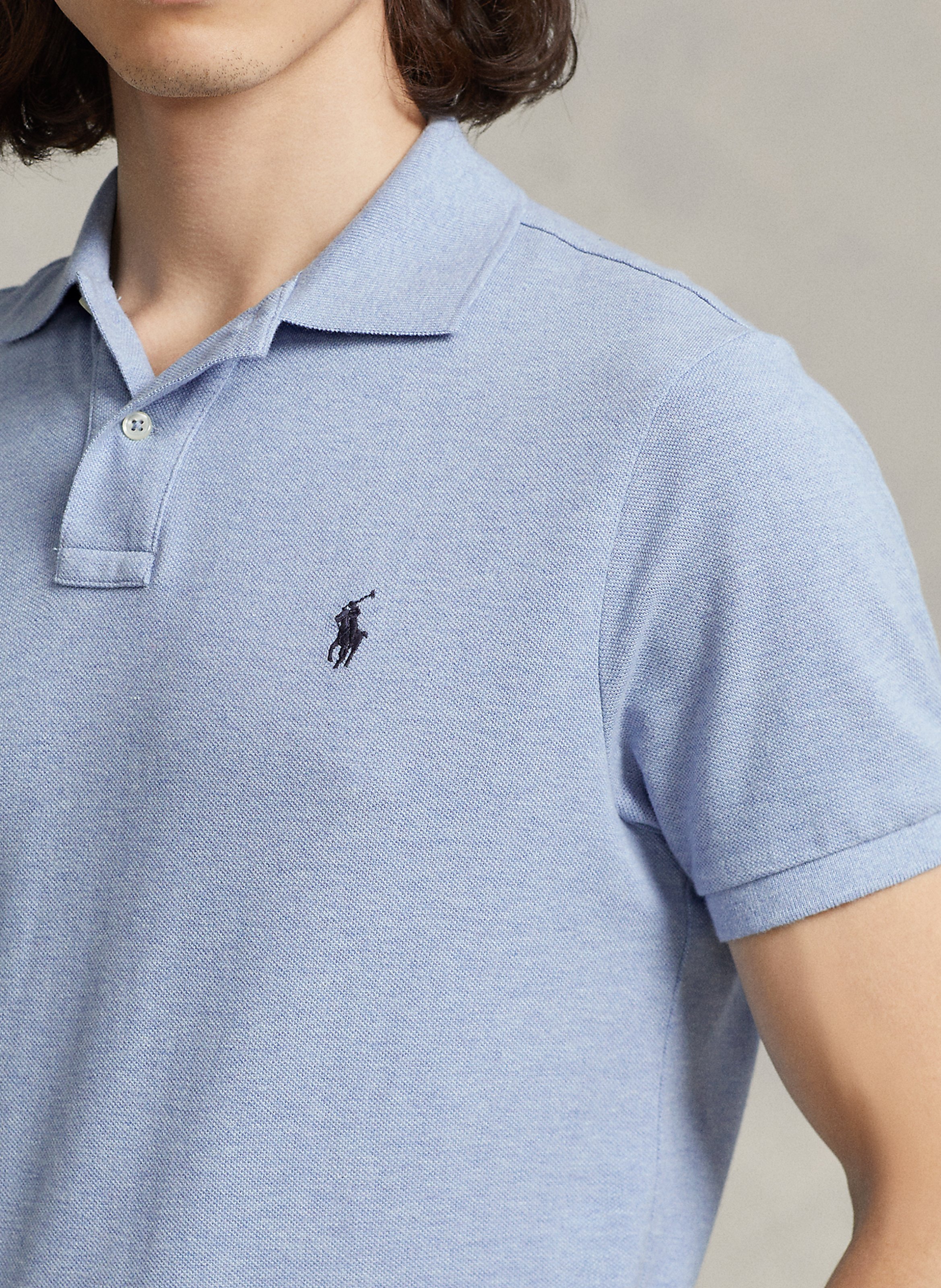 Polo slim-fit en coton piqué POLO RALPH LAUREN Bleu