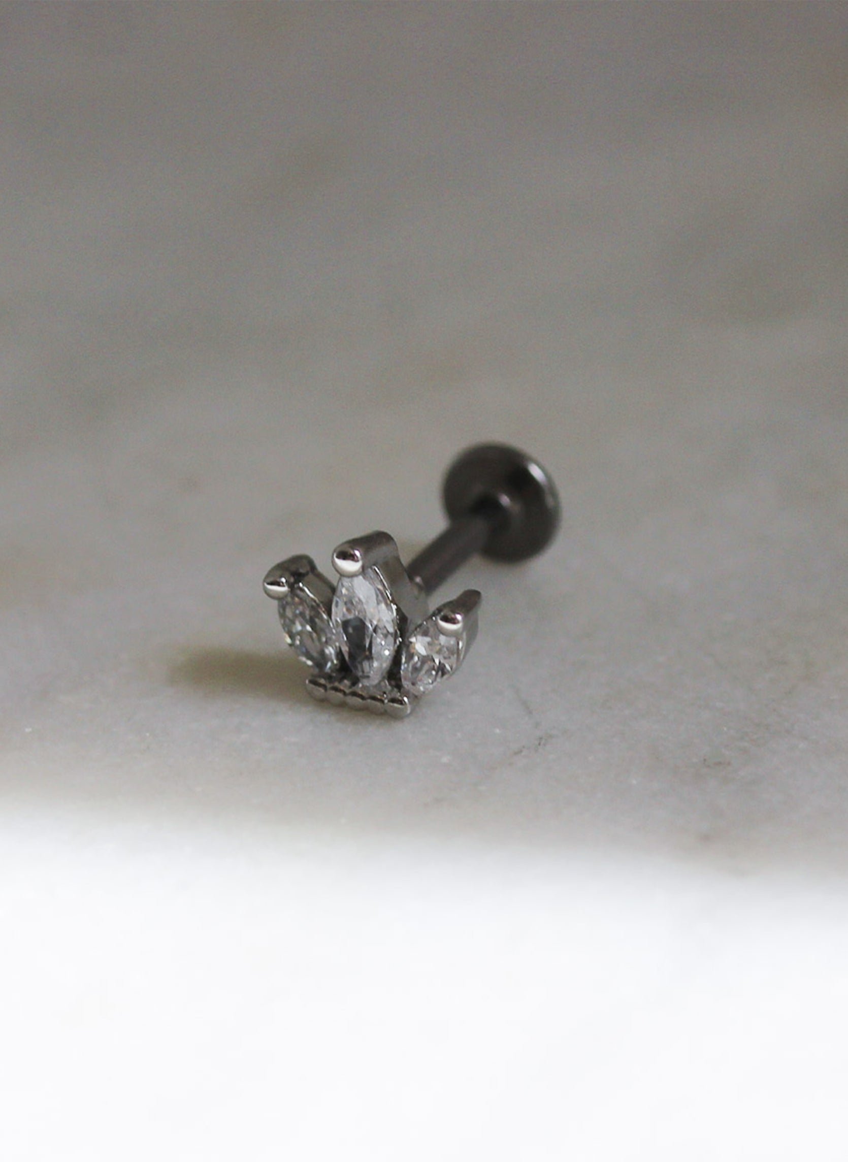 Piercing iva leaf AEC Paris Silver