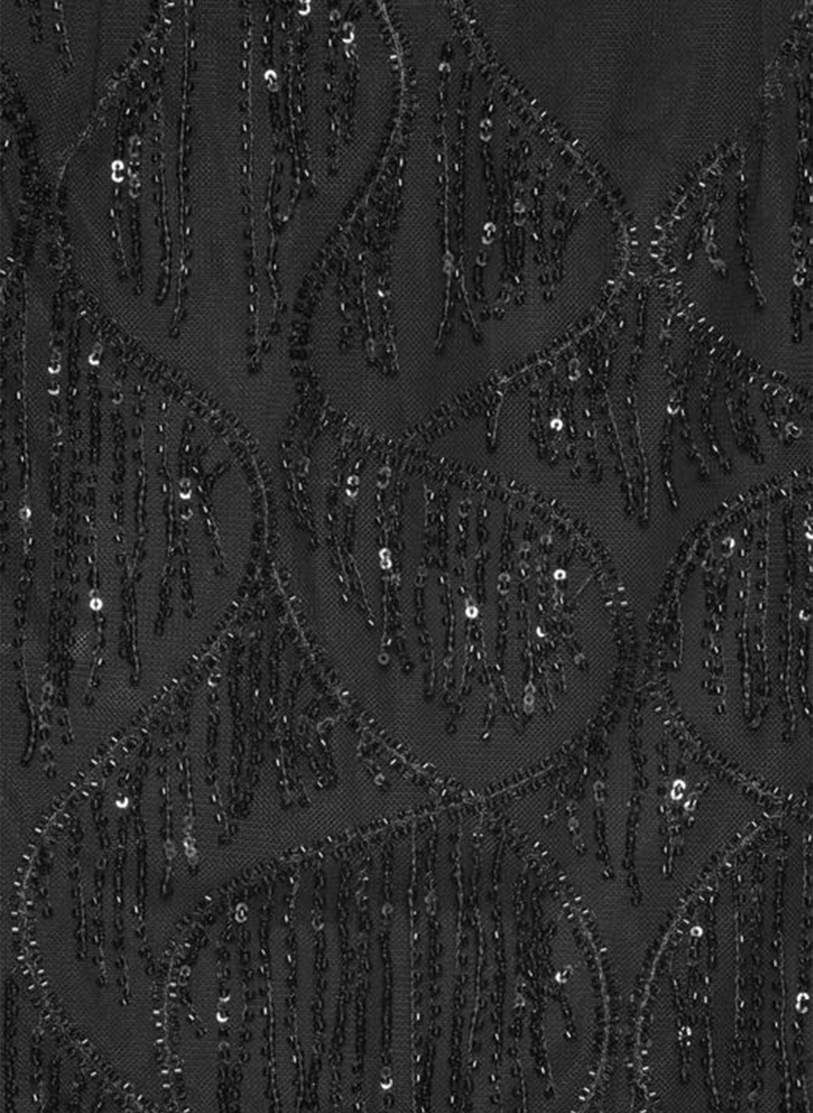 Lilla short skirt with sequins ROTATE Black