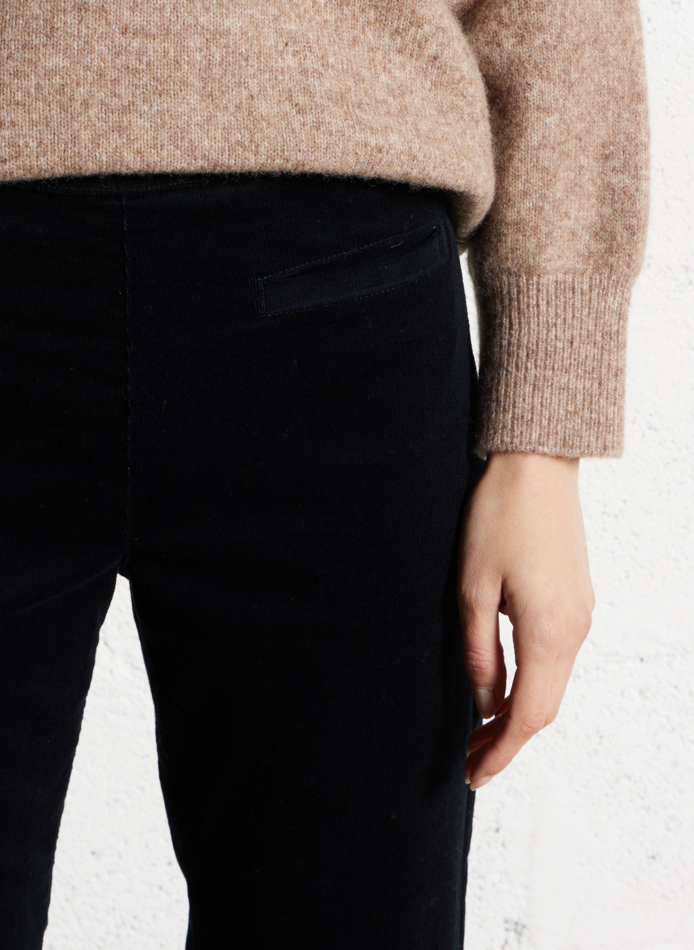 Broek met uitlopende pijpen van katoen ACQUAVERDE Blauw