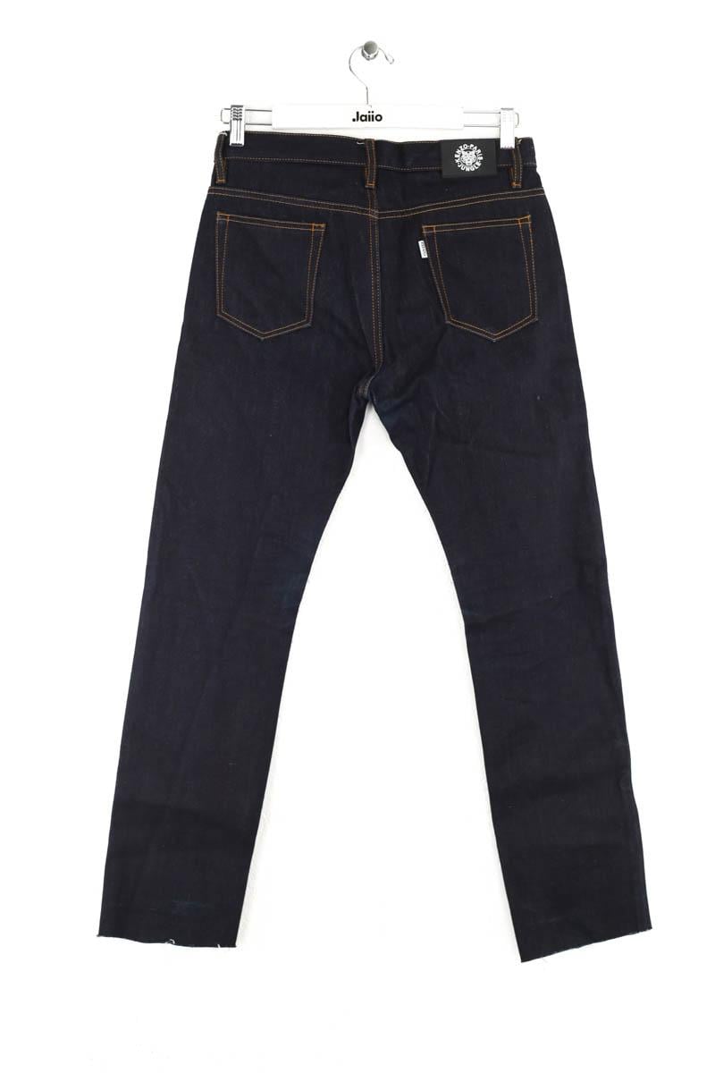 Cotton straight jeans KENZO - SECONDE MAIN Blue