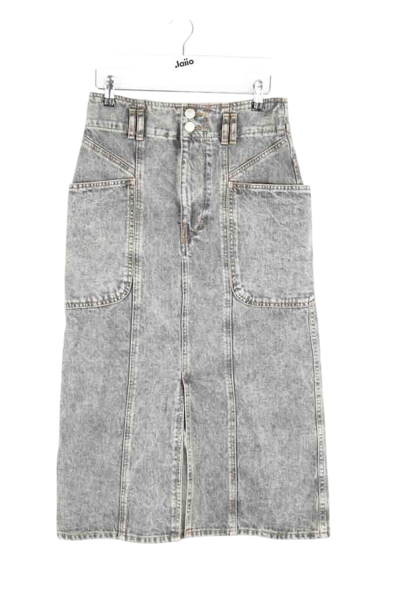 Cotton skirt ISABEL MARANT ÉTOILE - SECONDE MAIN Grey