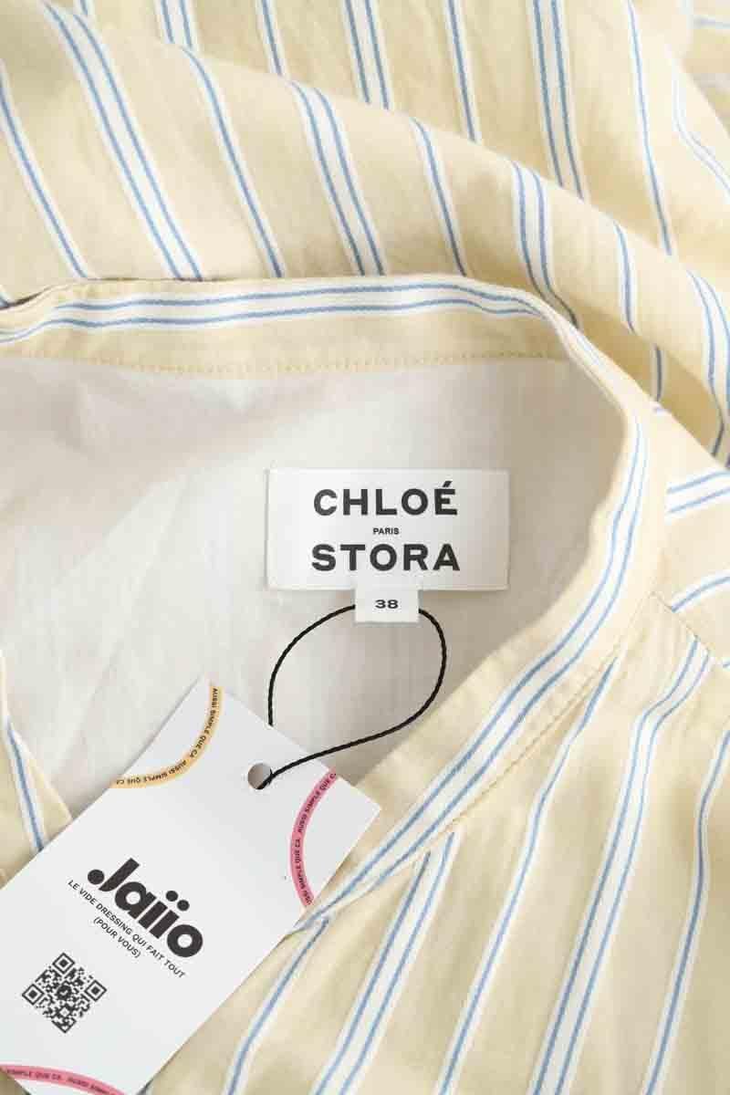 Cotton dress CHLOE STORA - SECONDE MAIN Beige