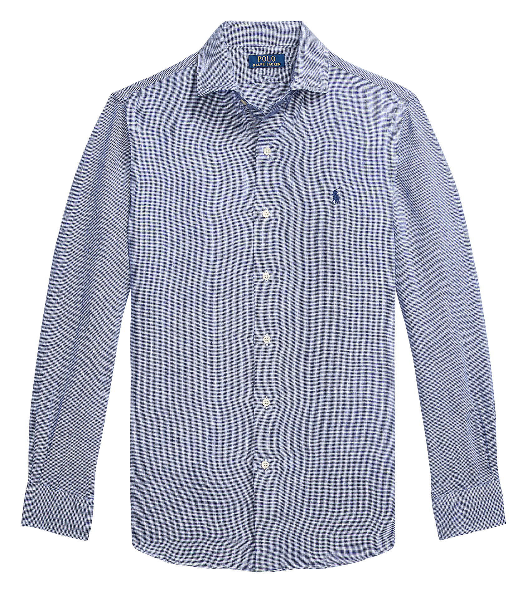 Chemise col classiqie en lin POLO RALPH LAUREN Bleu