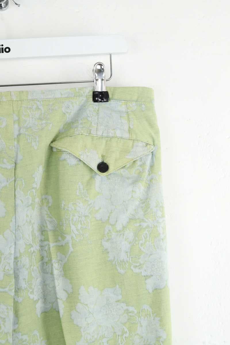 Slim-fit cotton cargo pants BELLEROSE - Seconde Main Green