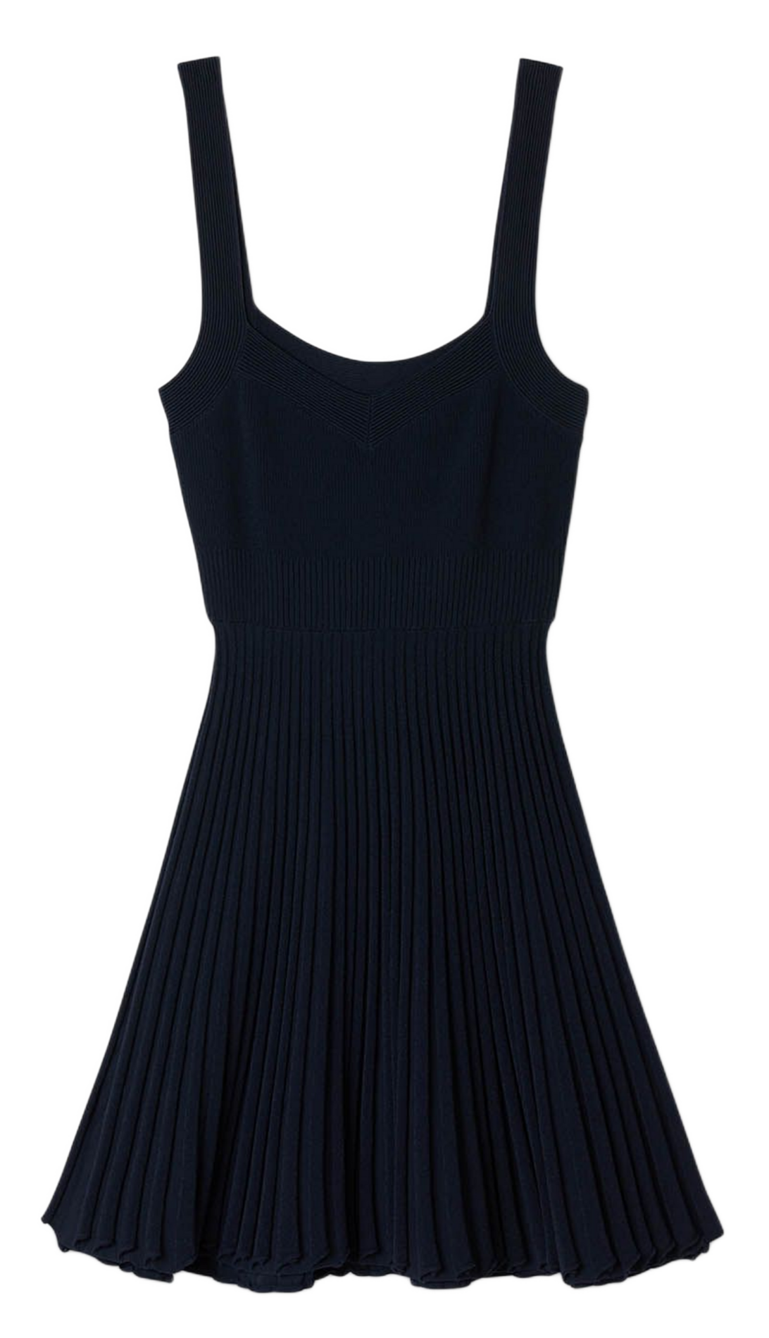 Robe courte plissée SANDRO Bleu
