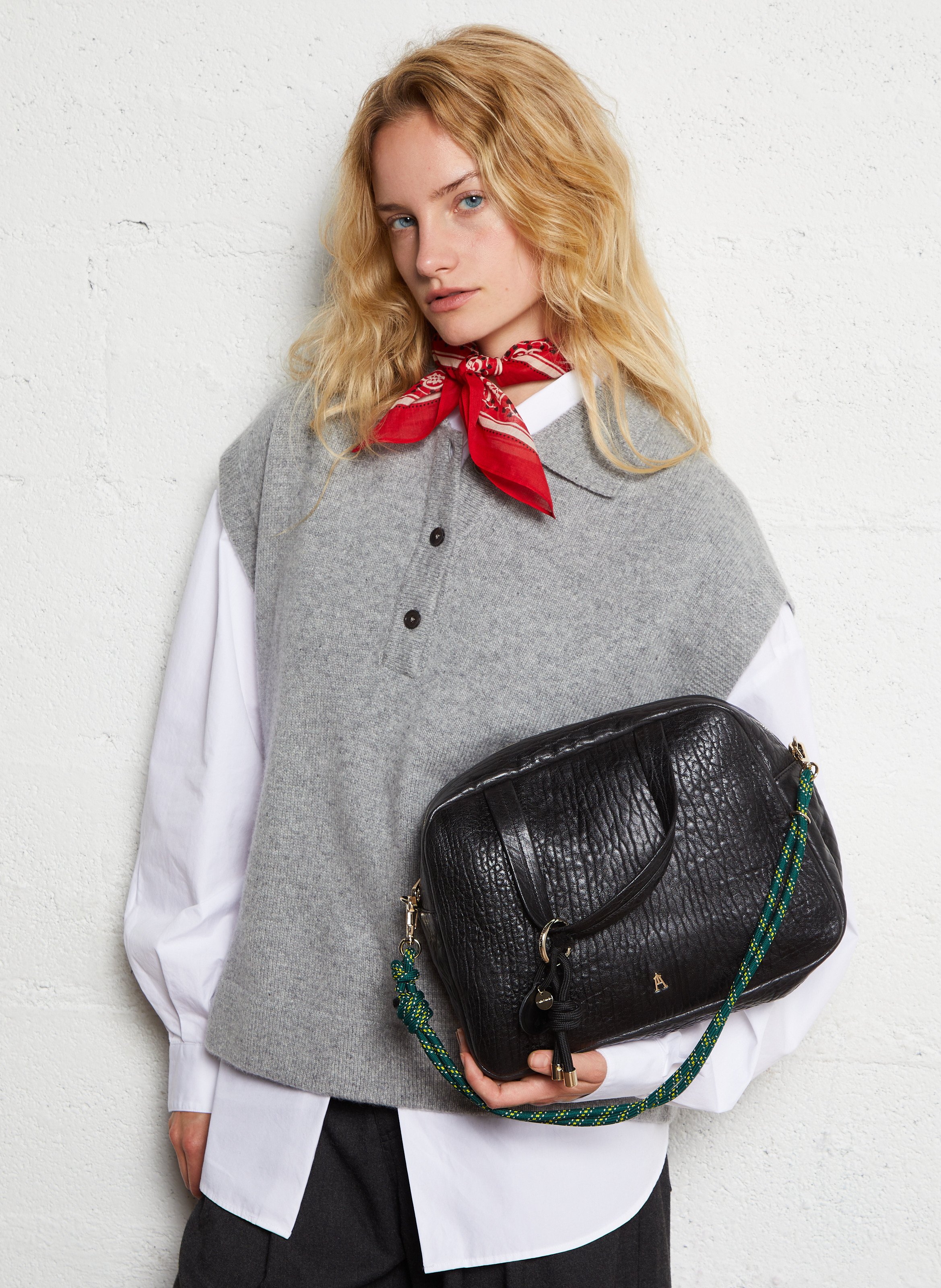 Sac cabas en cuir CRAIE STUDIO Noir