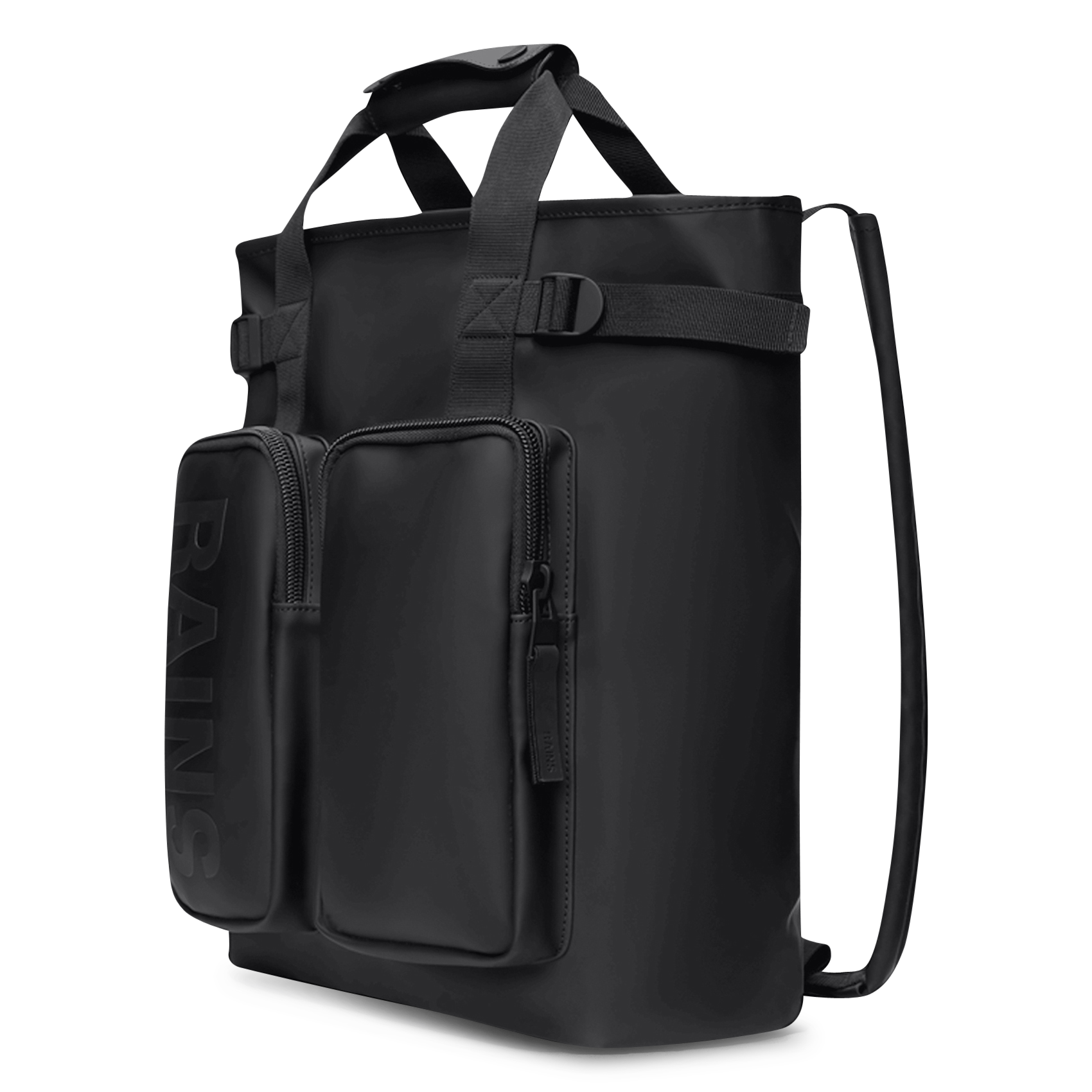 Wasserdichter 2-in-1 Rucksack Schwarz