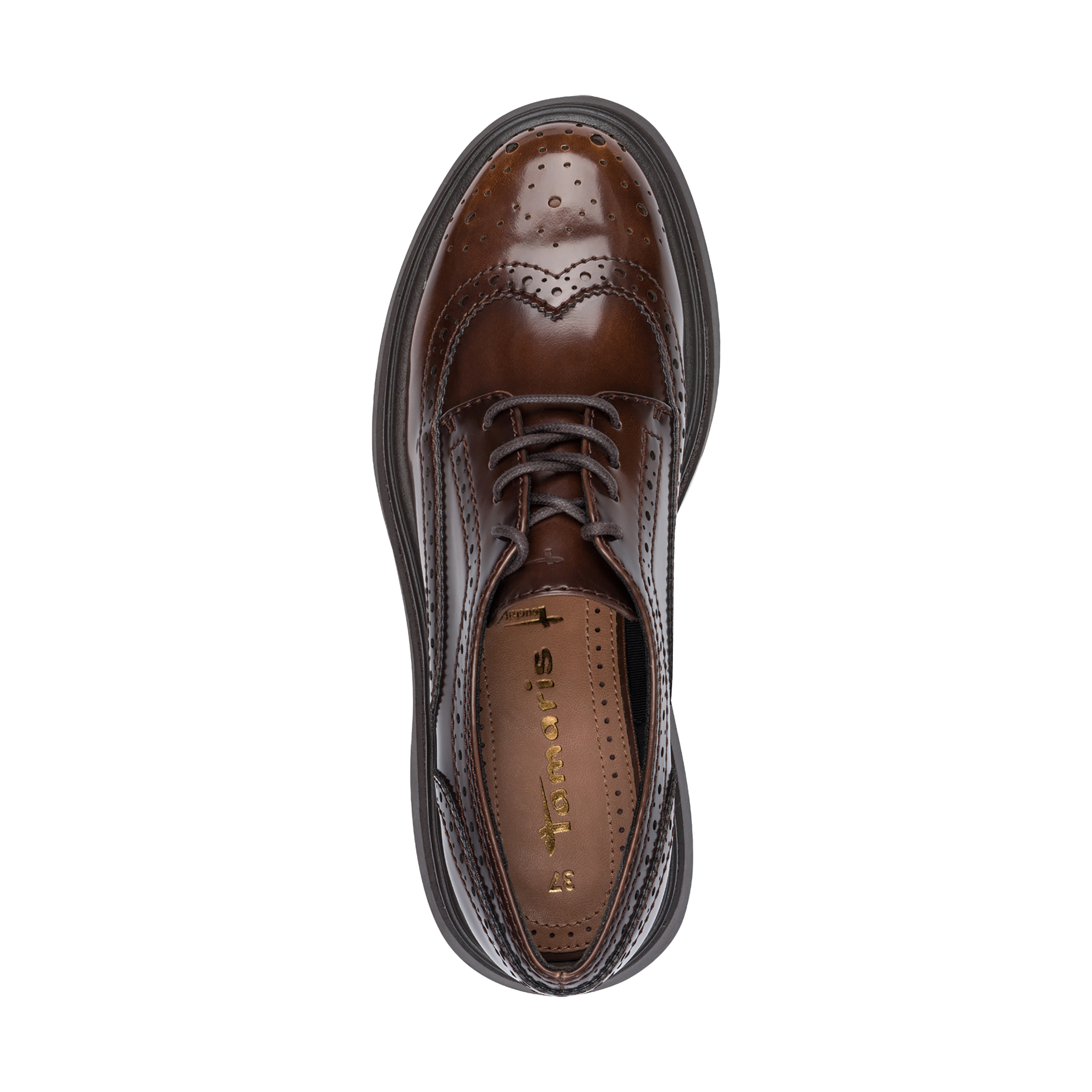 Lace-up Derby shoes TAMARIS Brown