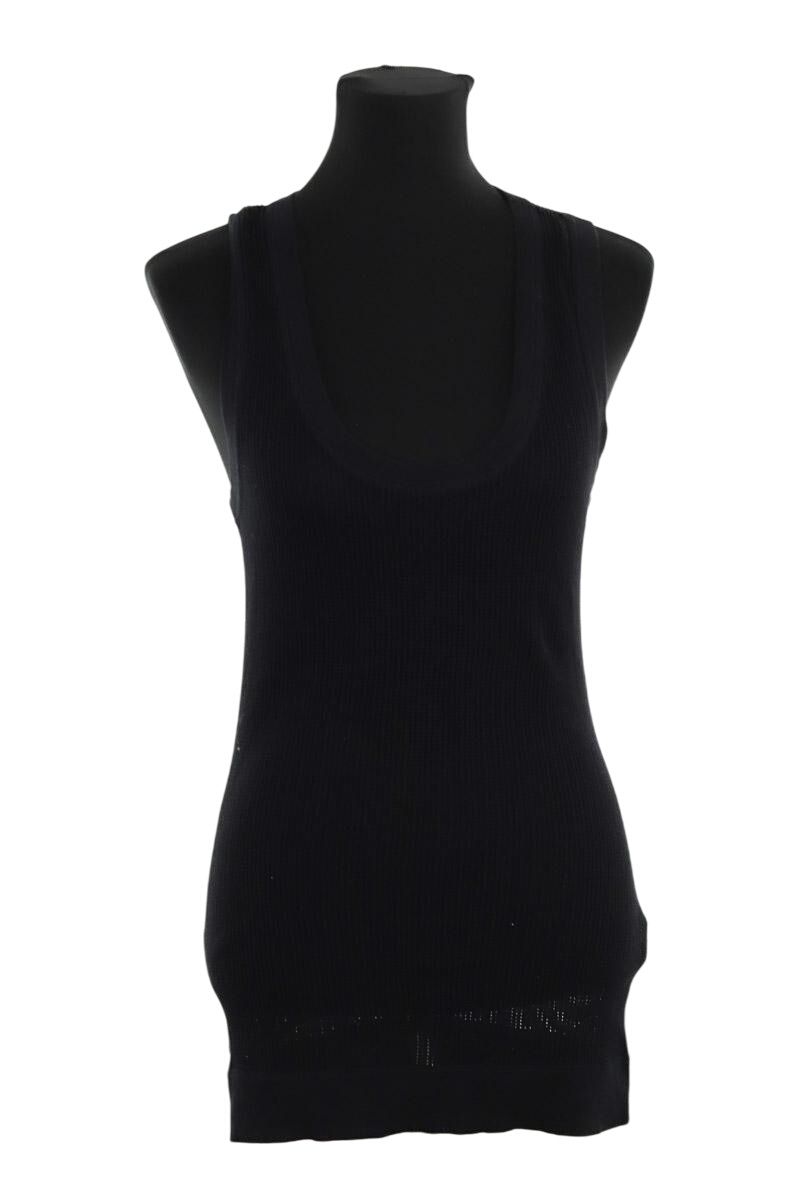 Sleeveless silk top LACOSTE - SECONDE MAIN Black