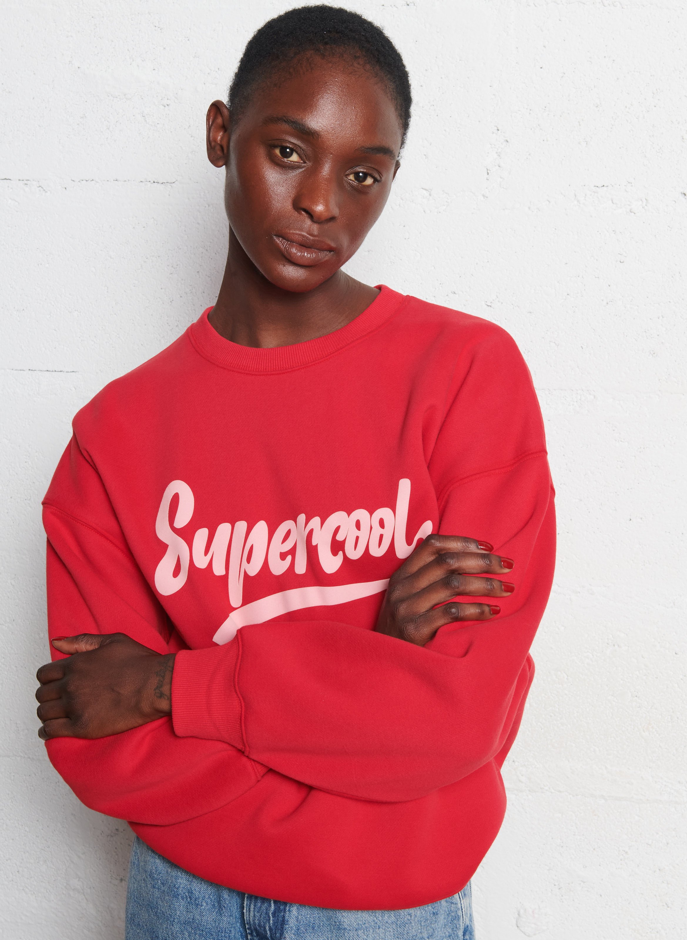 Jaguar - Sweatshirt mit Rundhalsausschnitt BERENICE Rot