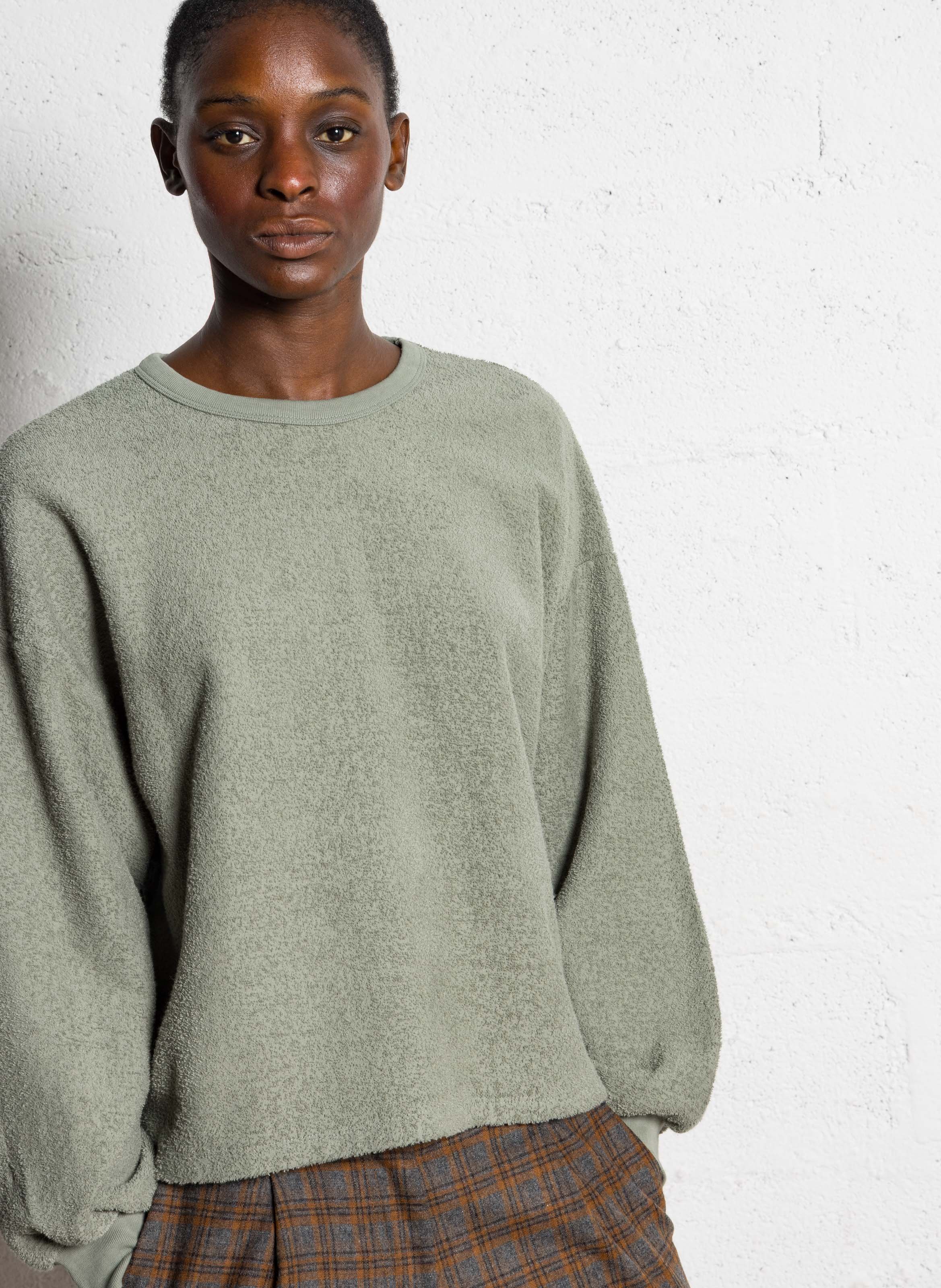 Sweatshirt aus Bio-Baumwoll-Frottee AMERICAN VINTAGE