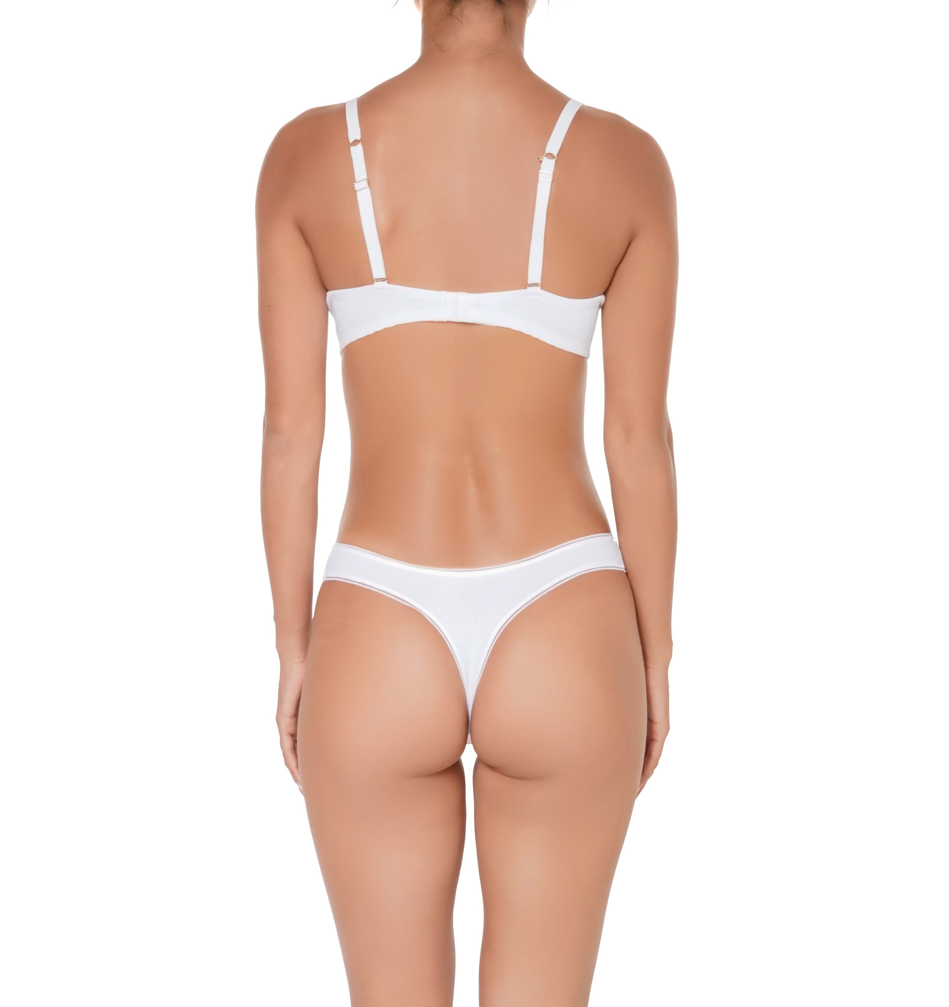 Organic cotton thong White