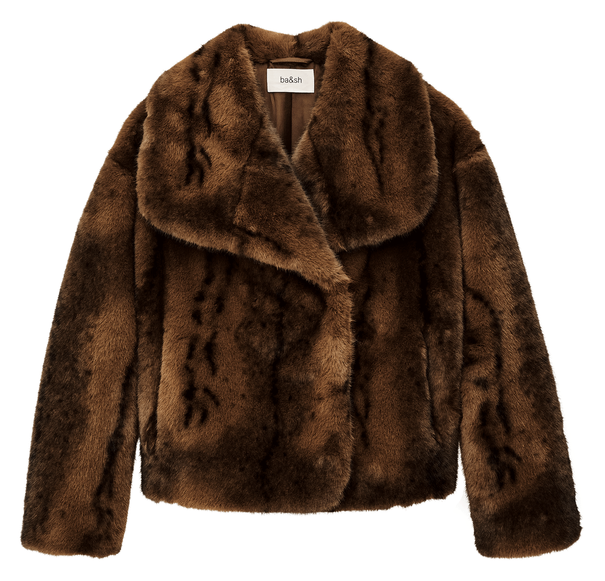 Jas van imitatiebont BA&SH Bruin