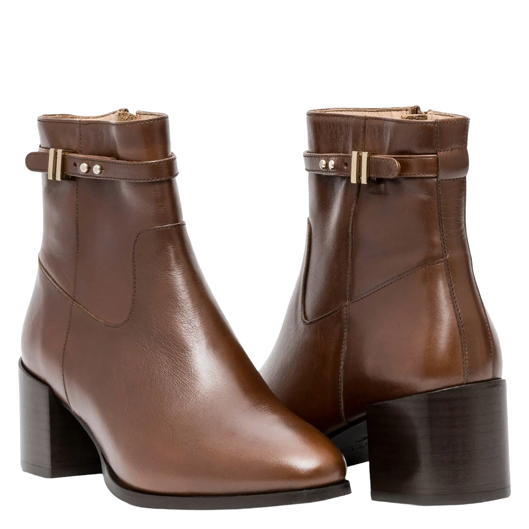 Bottines en cuir BOCAGE Marron