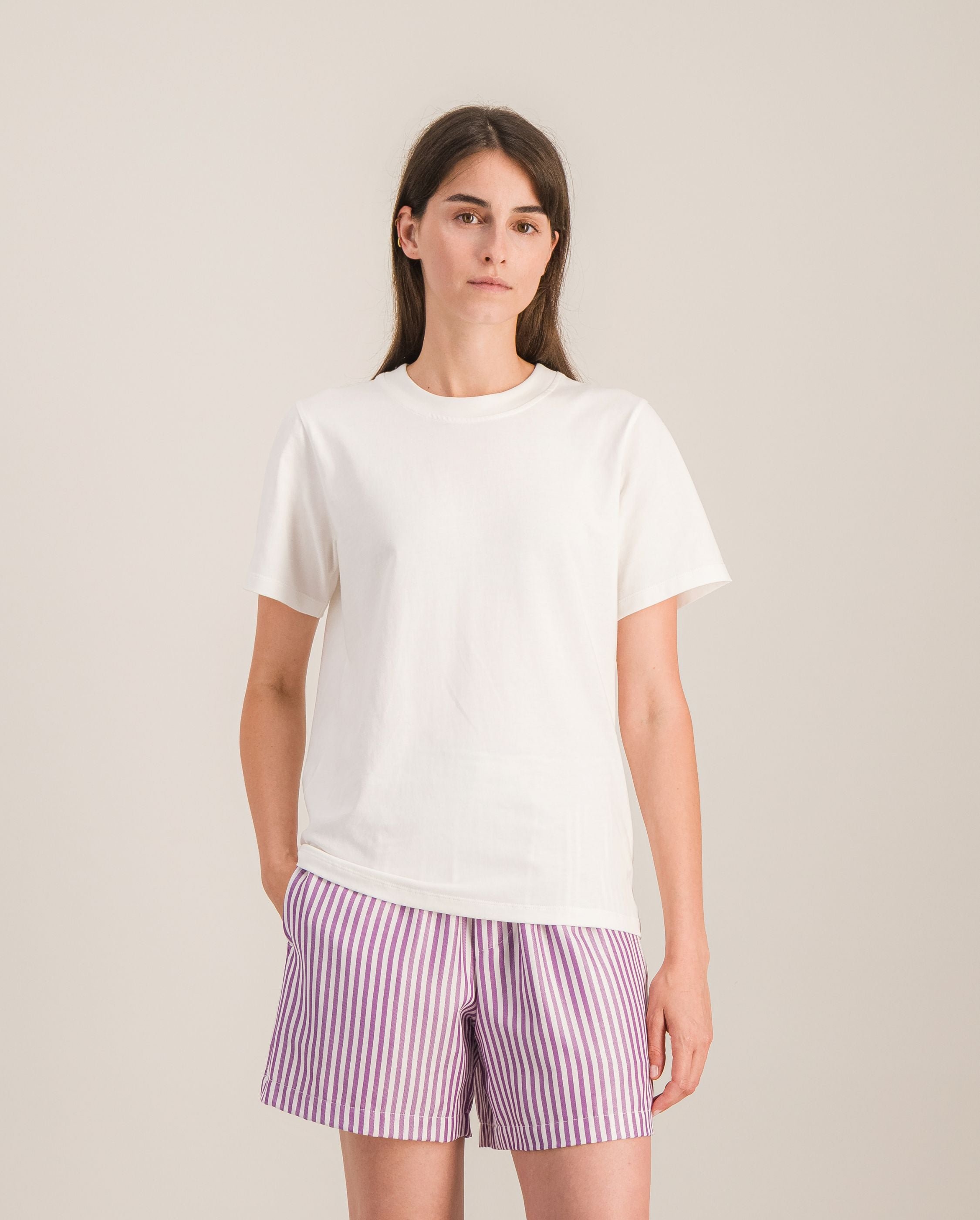 Women's organic cotton t-shirt, white ANGARDE White