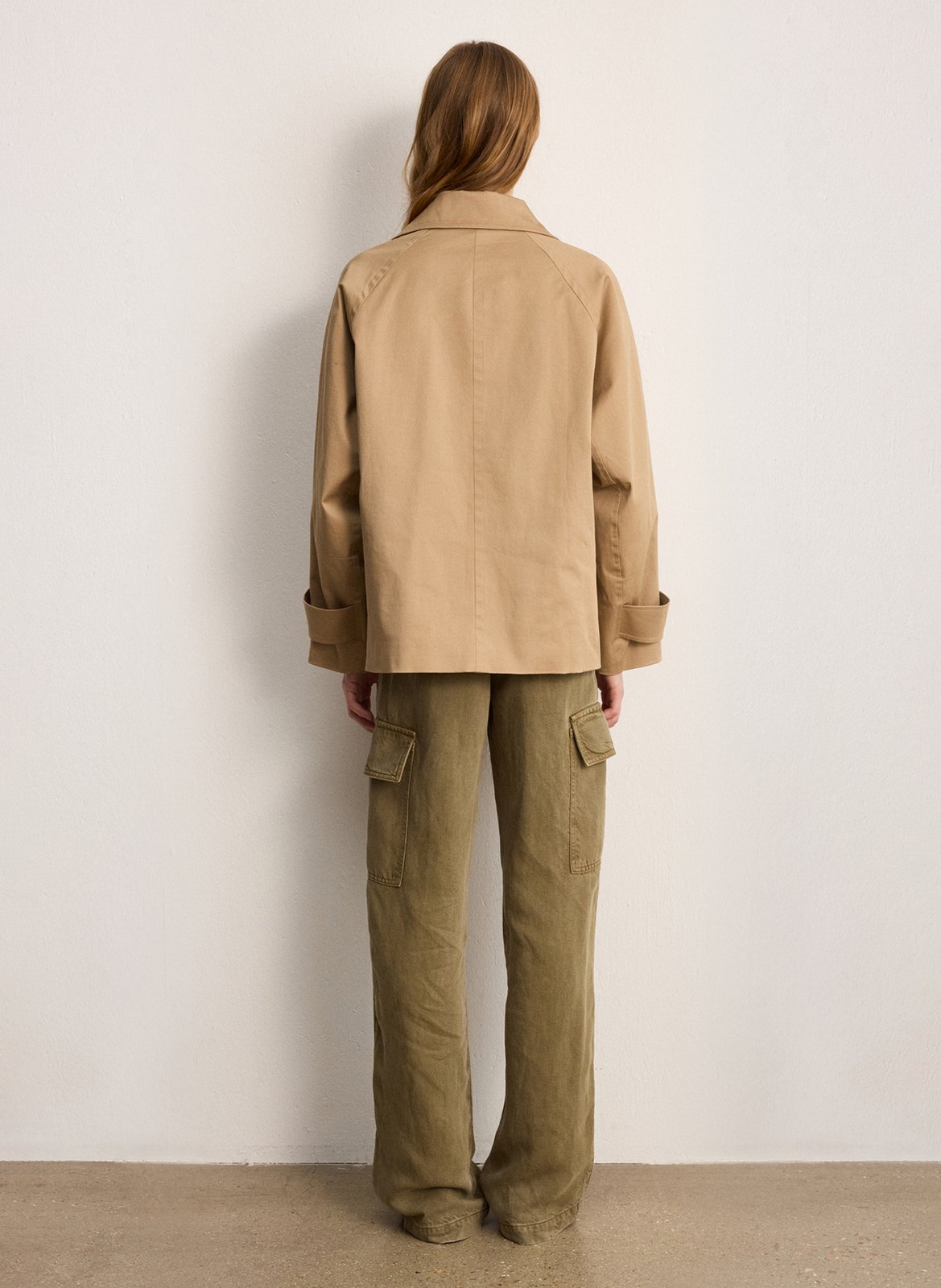 Trenchcoat aus Baumwoll-Mix mit Reverskragen PABLO Beige