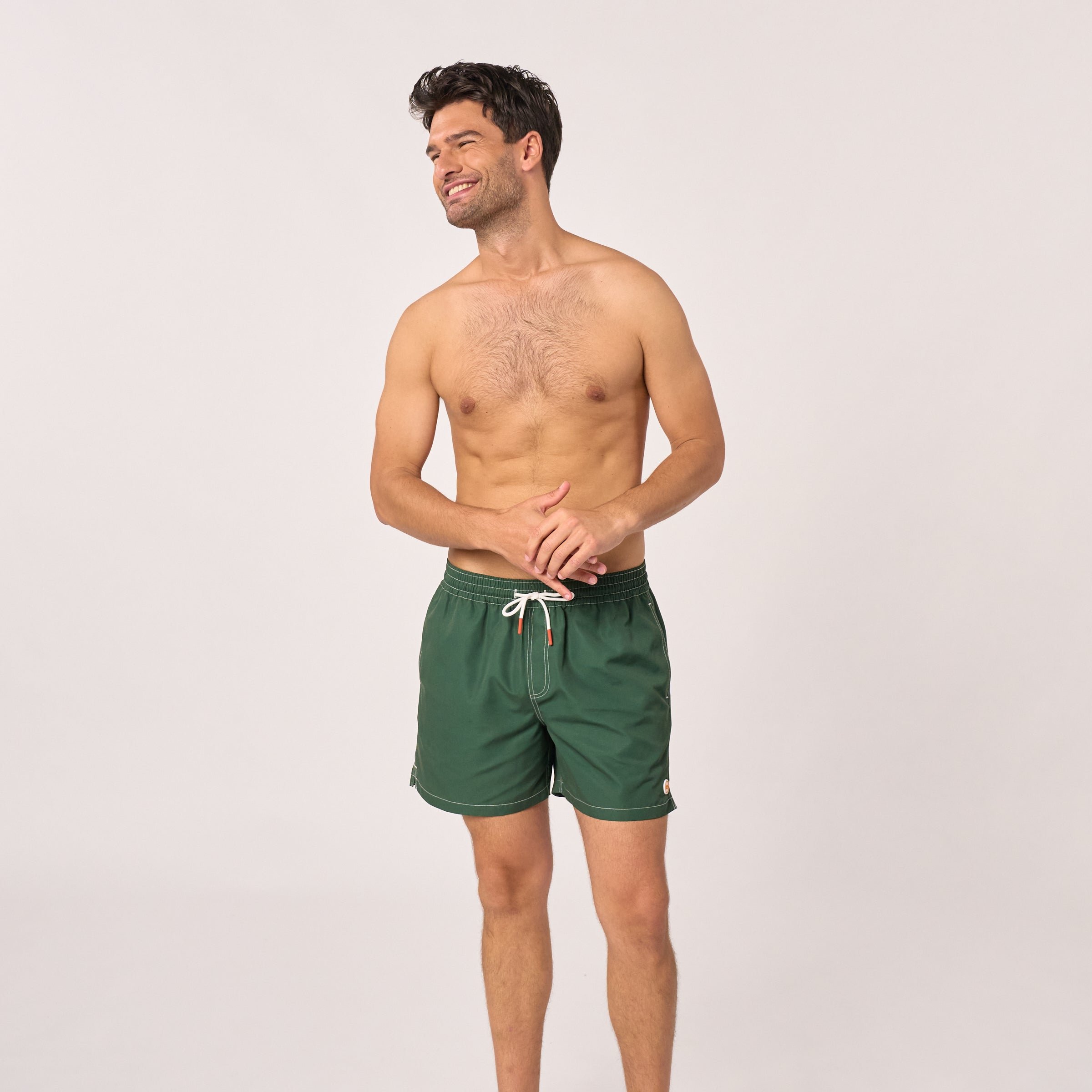 Recycled polyester swim shorts BILLYBELT Green