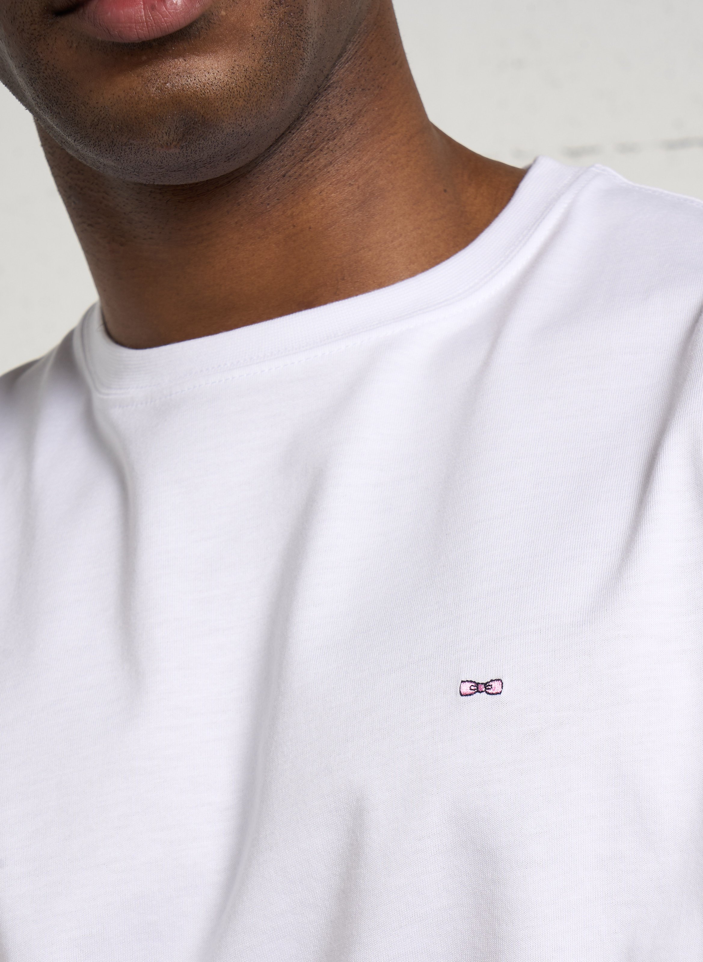 Tee-shirt oversize col rond en coton EDEN PARK Blanc