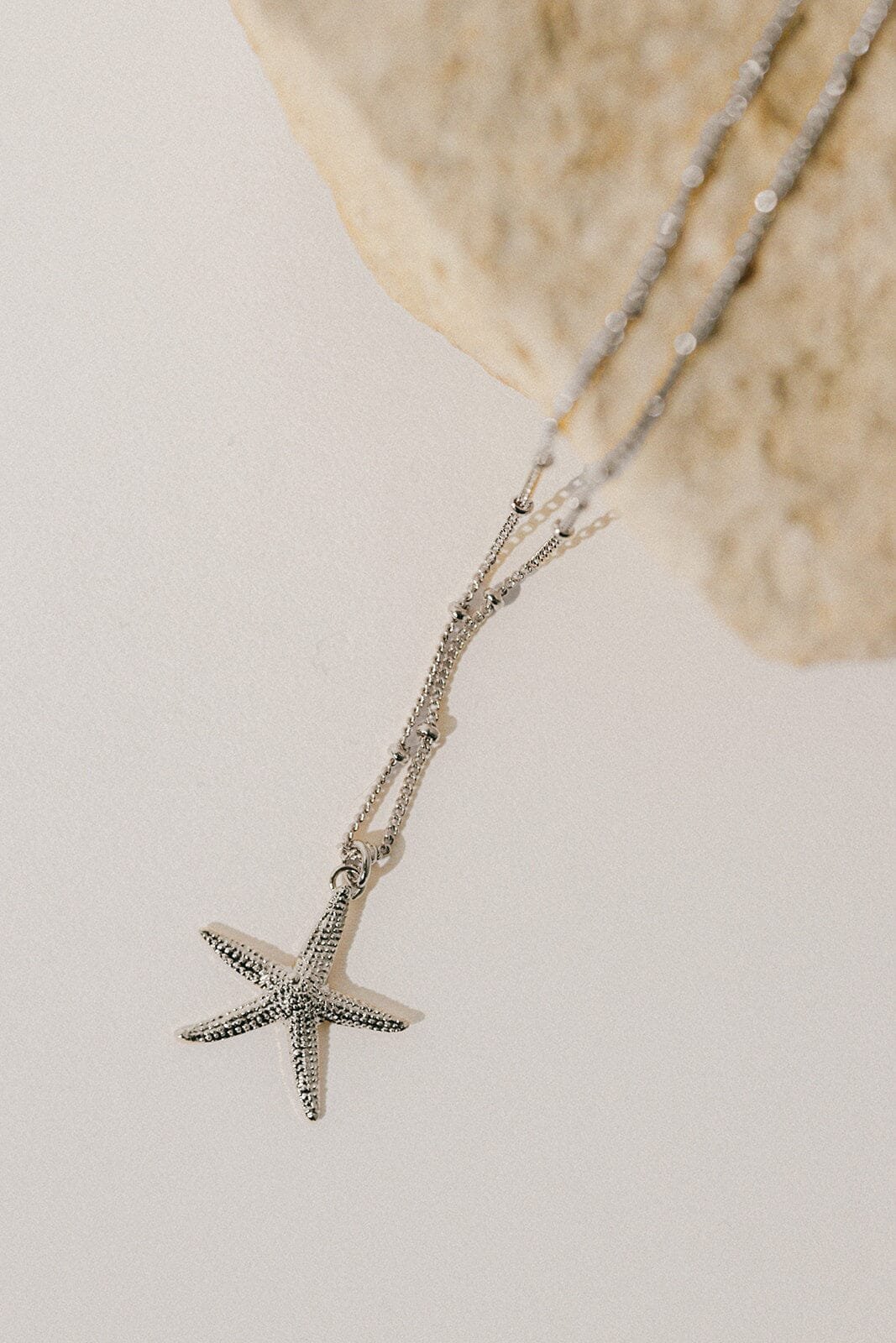 Silver-plated star necklace MONSIEUR SIMONE Silver