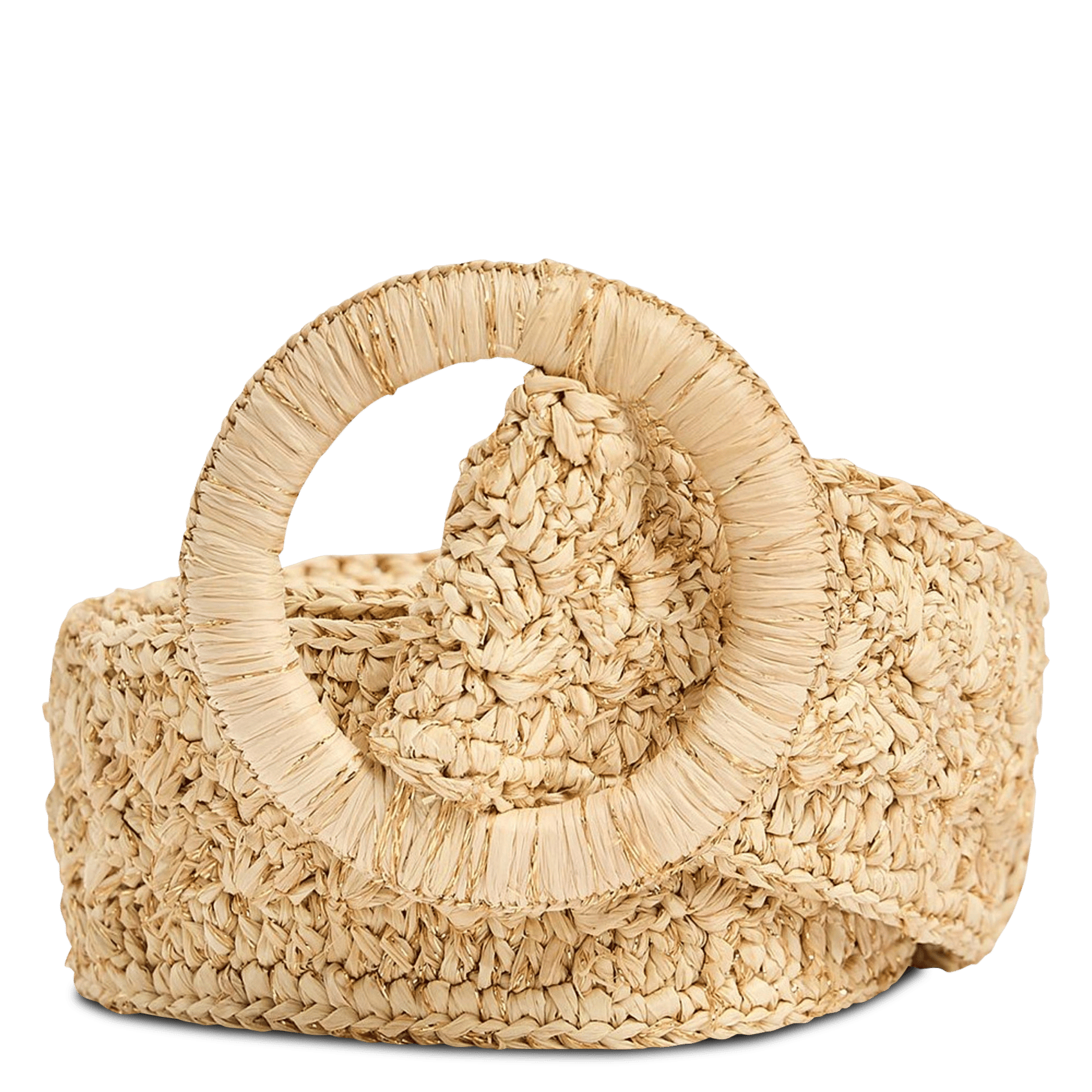 Ceintuur van raffia VANESSA BRUNO Beige