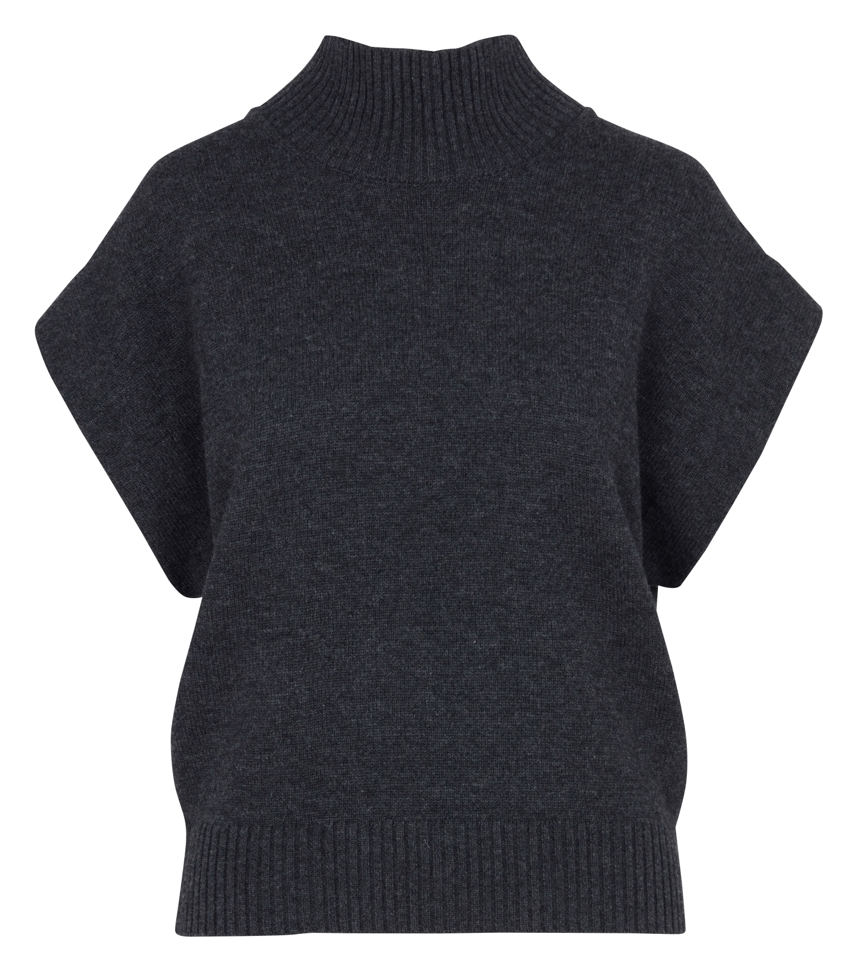 Pull oversize col montant en laine MARGAUX LONNBERG Gris