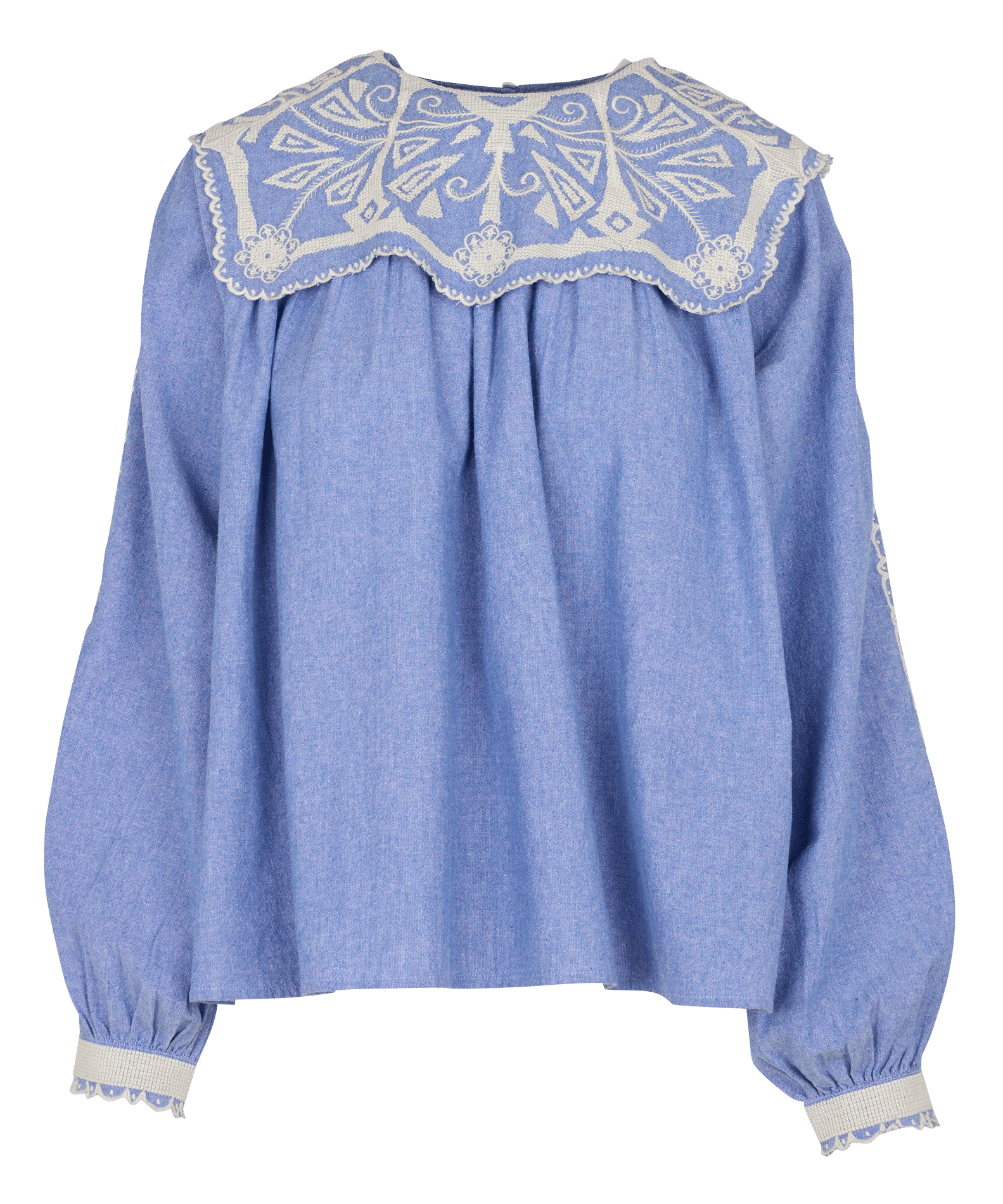 Blouse col rond en coton bio LOUISE MISHA Bleu