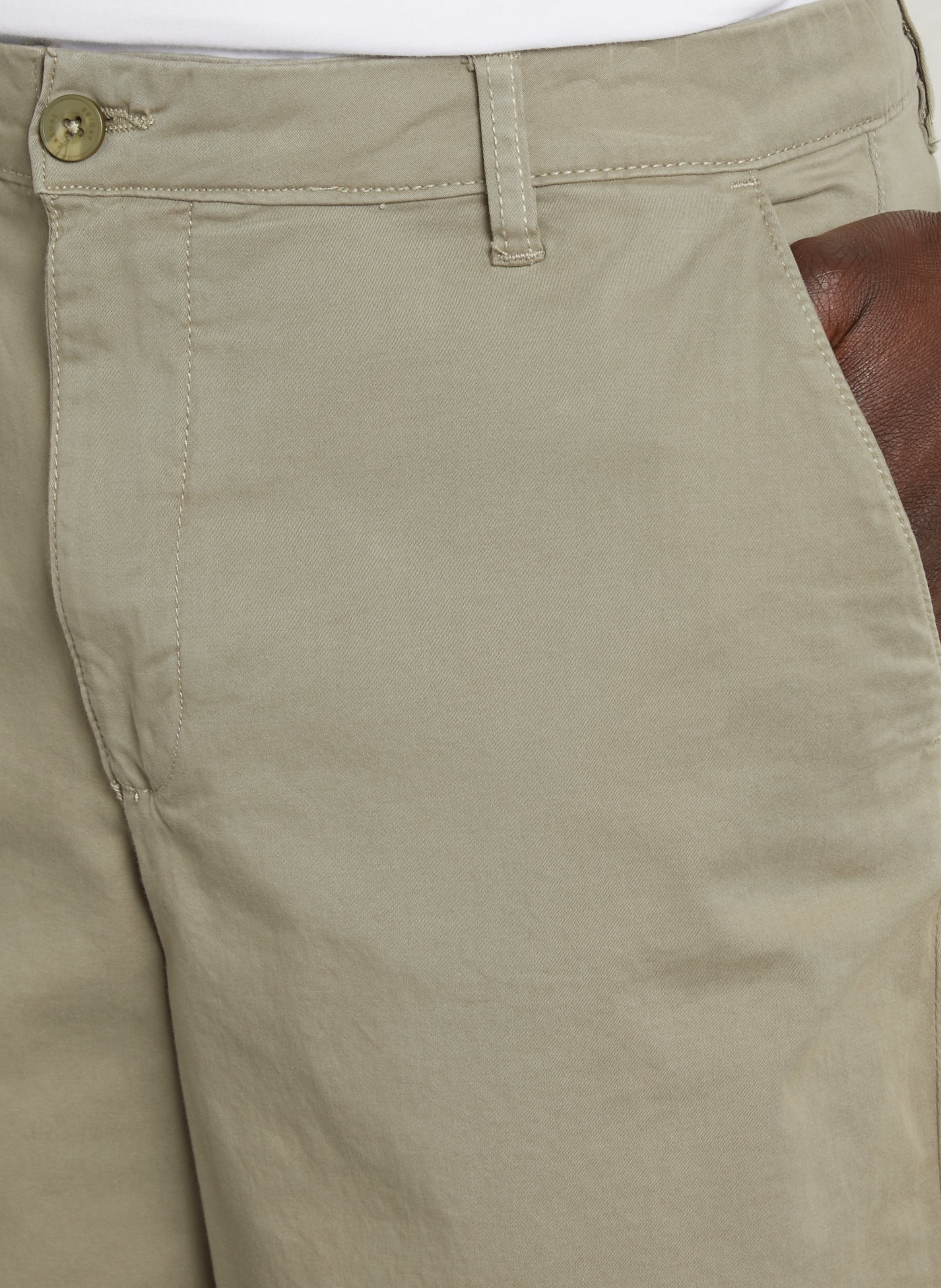 Short en coton mélangé CASUAL FRIDAY Vert