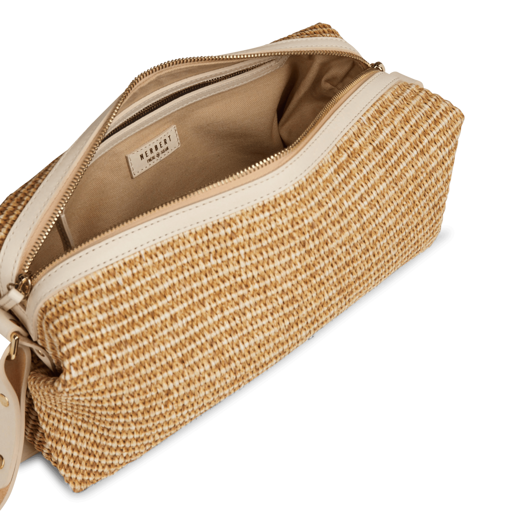 Sac bandoulière en coton mélangé HERBERT FRERE SOEUR Multicolore