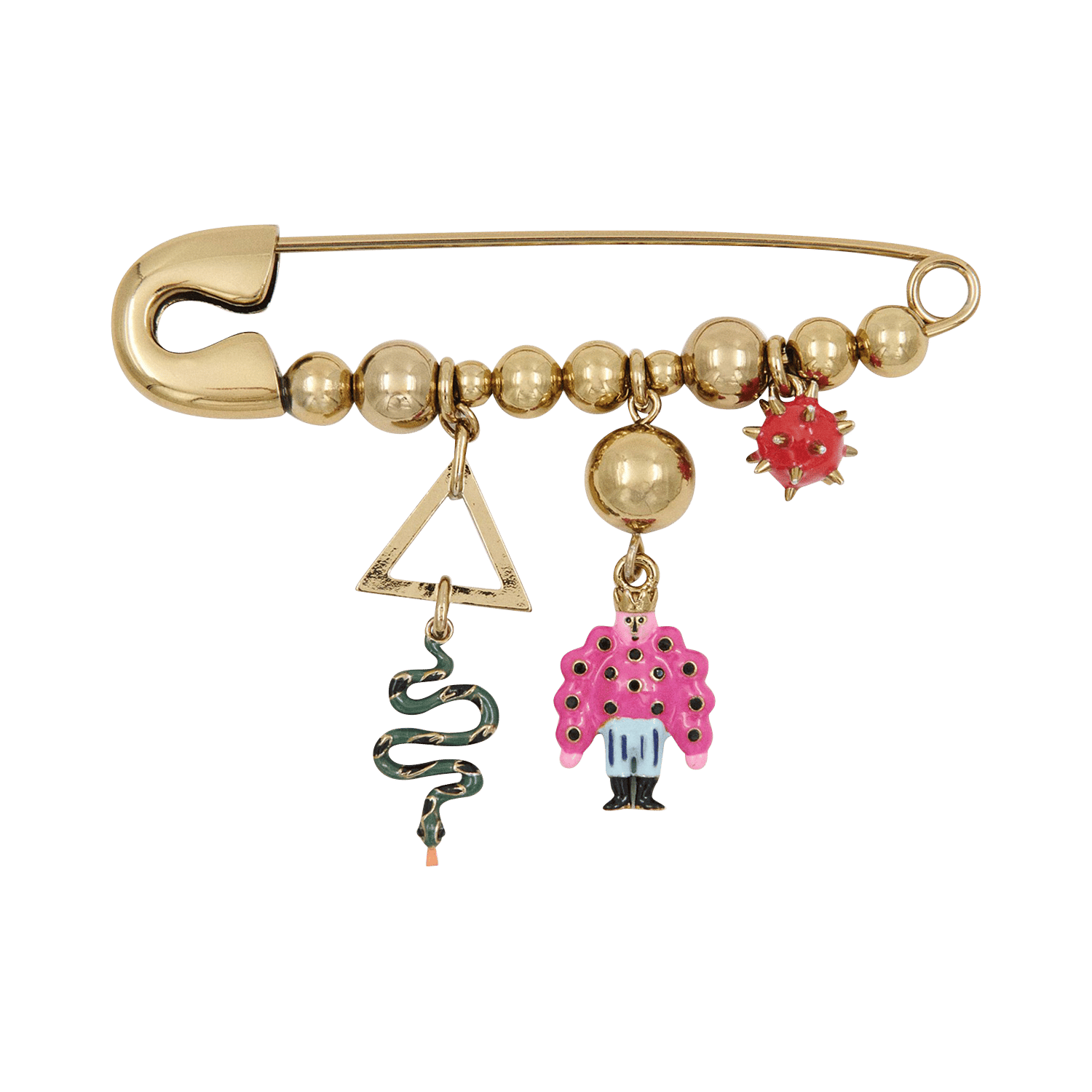 Ornate brooch ESSENTIEL ANTWERP Golden