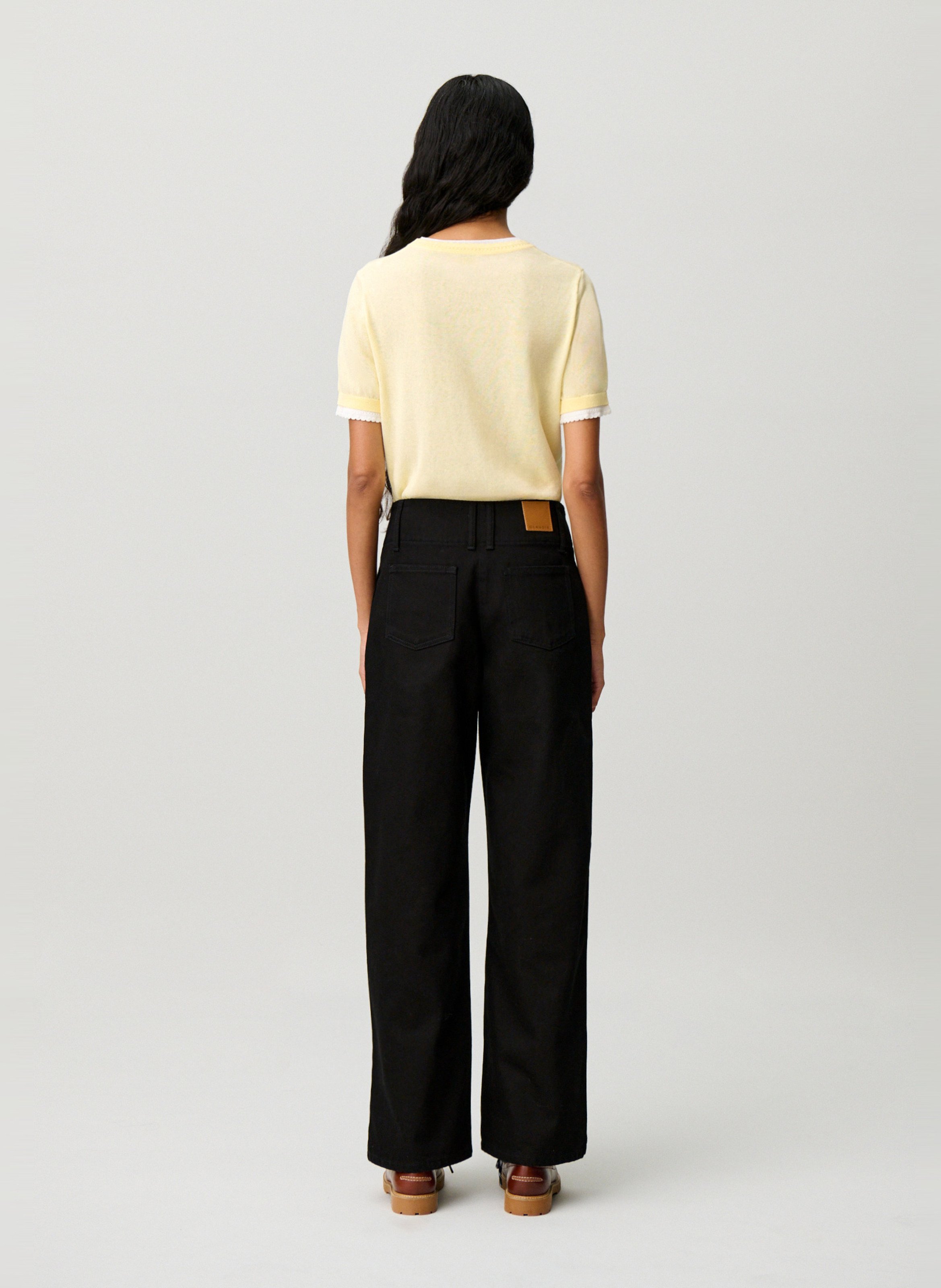 Jean large en coton CLAUDIE PIERLOT Noir