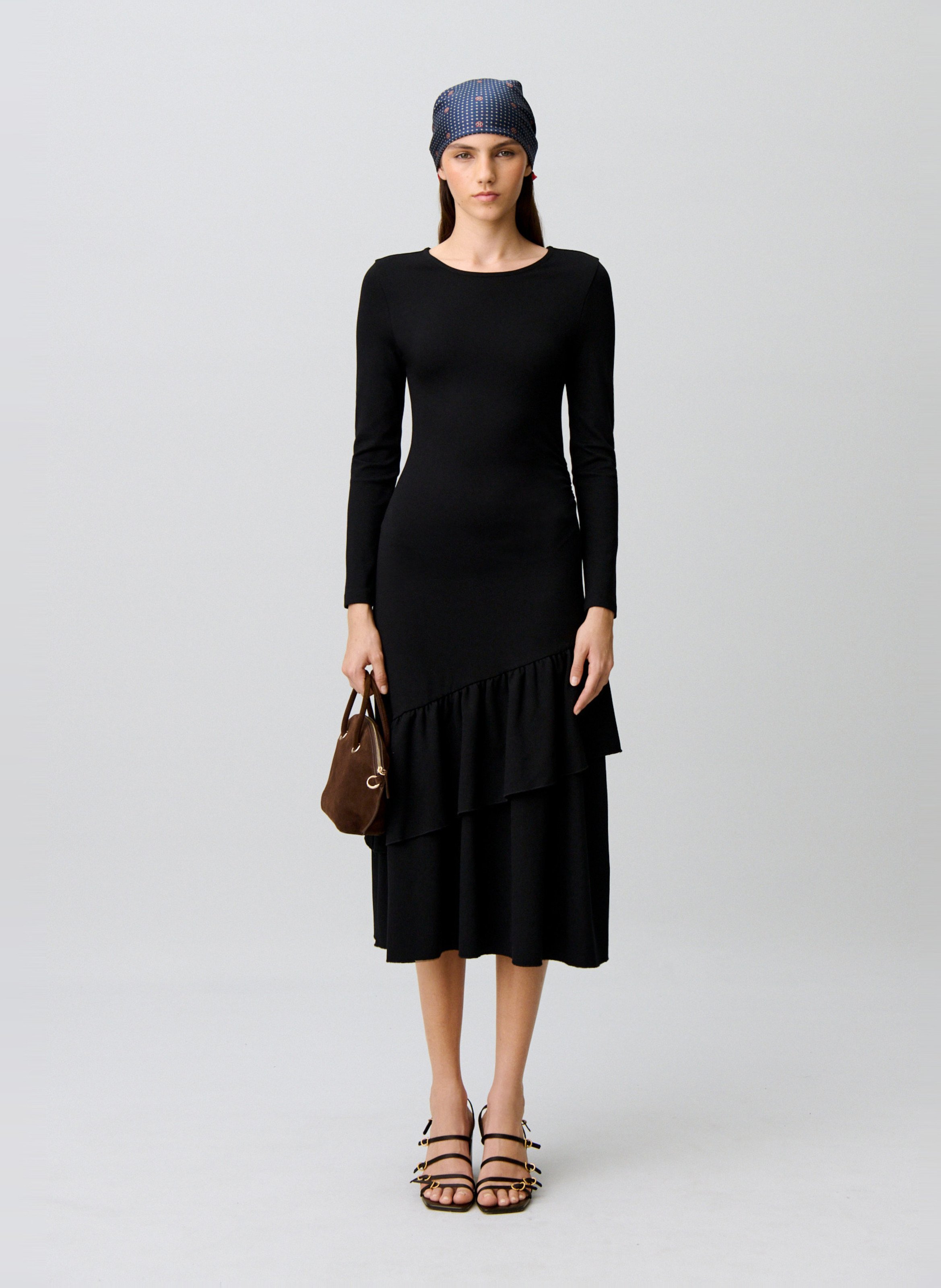 Robe midi cintrée CLAUDIE PIERLOT Noir