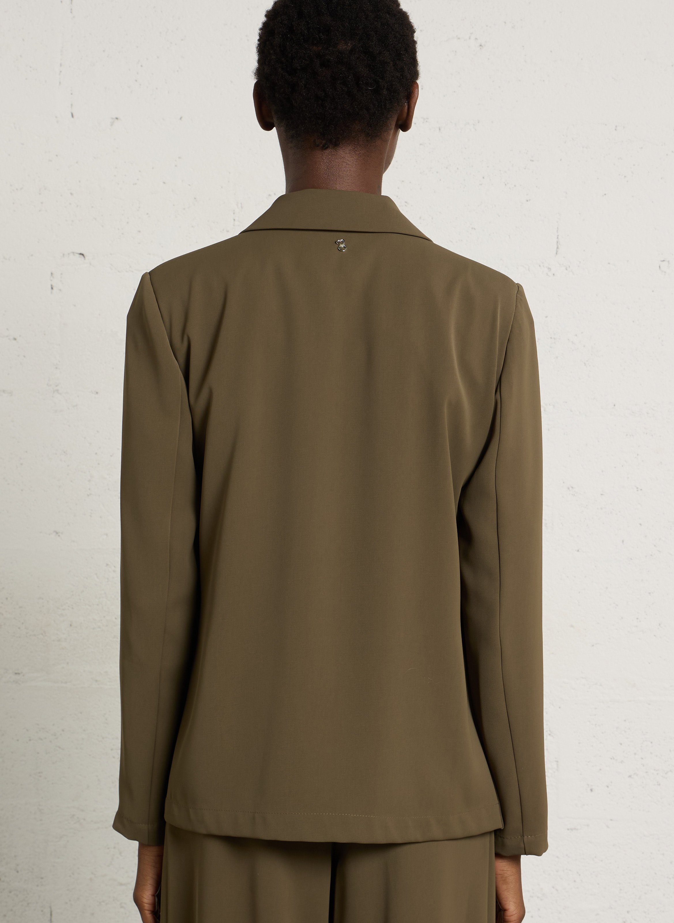Eleganter einfarbiger Blazer PLEASE Khaki