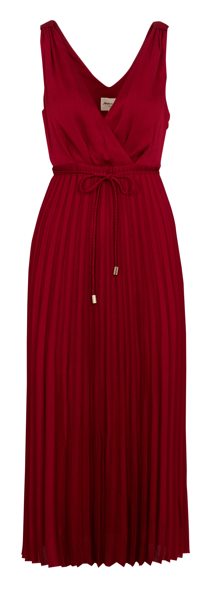 Langes Kleid mit V-Ausschnitt MAISON 123 Rot