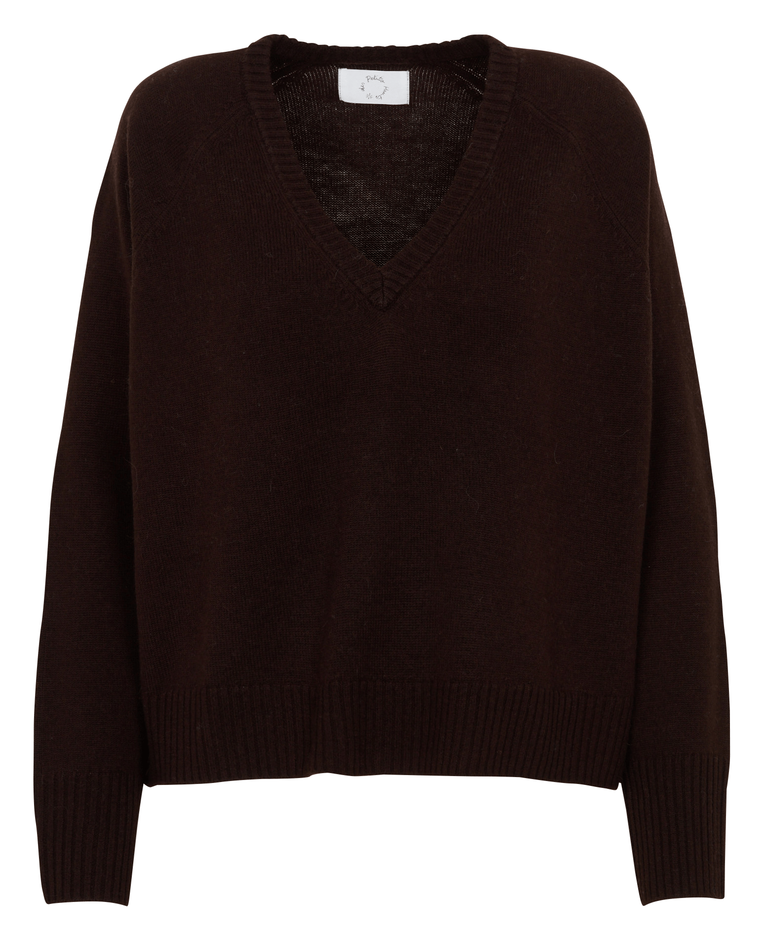 Oversized, wollen trui DES PETITS HAUTS Bruin